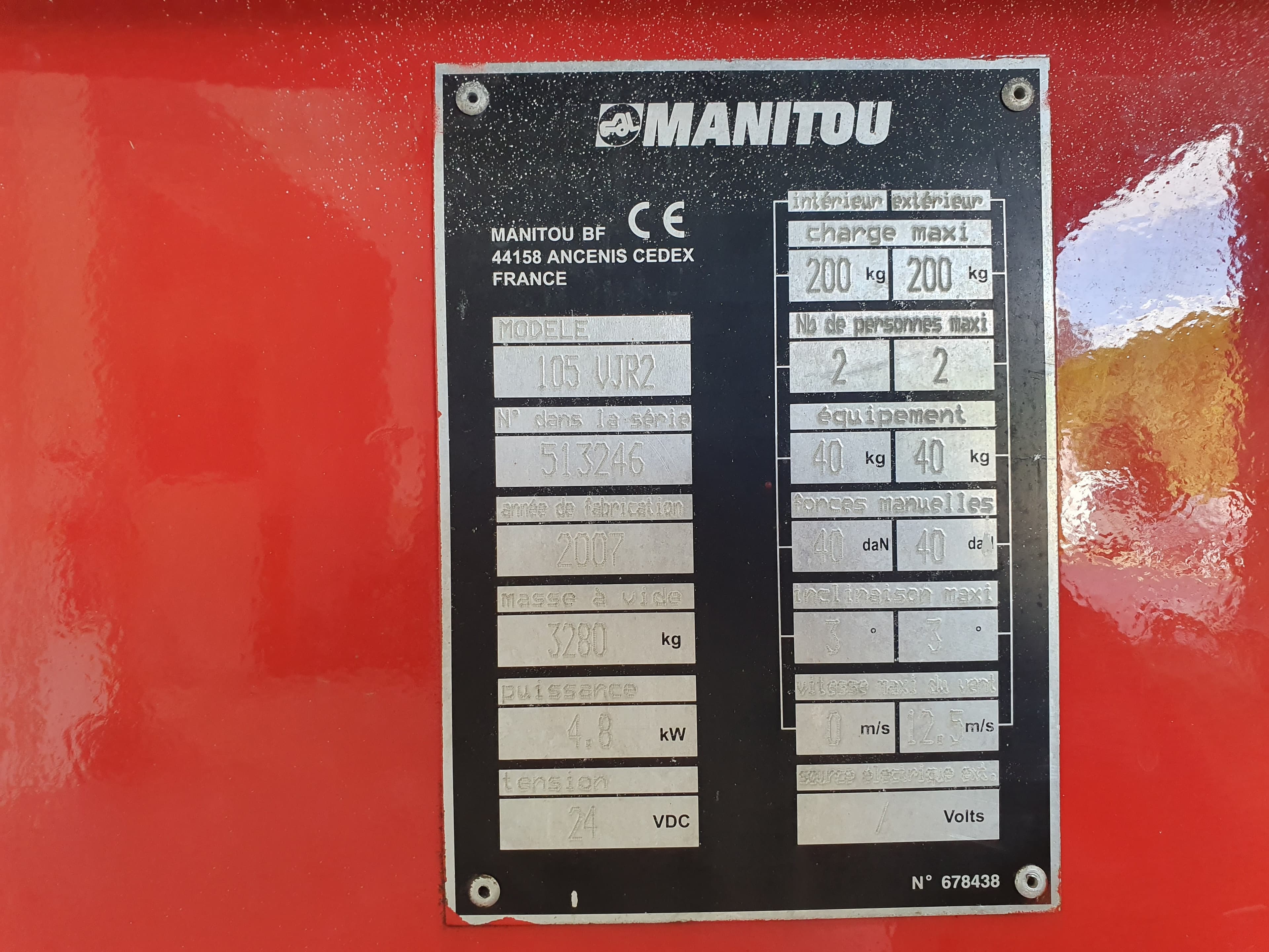 Plataforma Elevatória Manitou 105 VJR2 — image 10