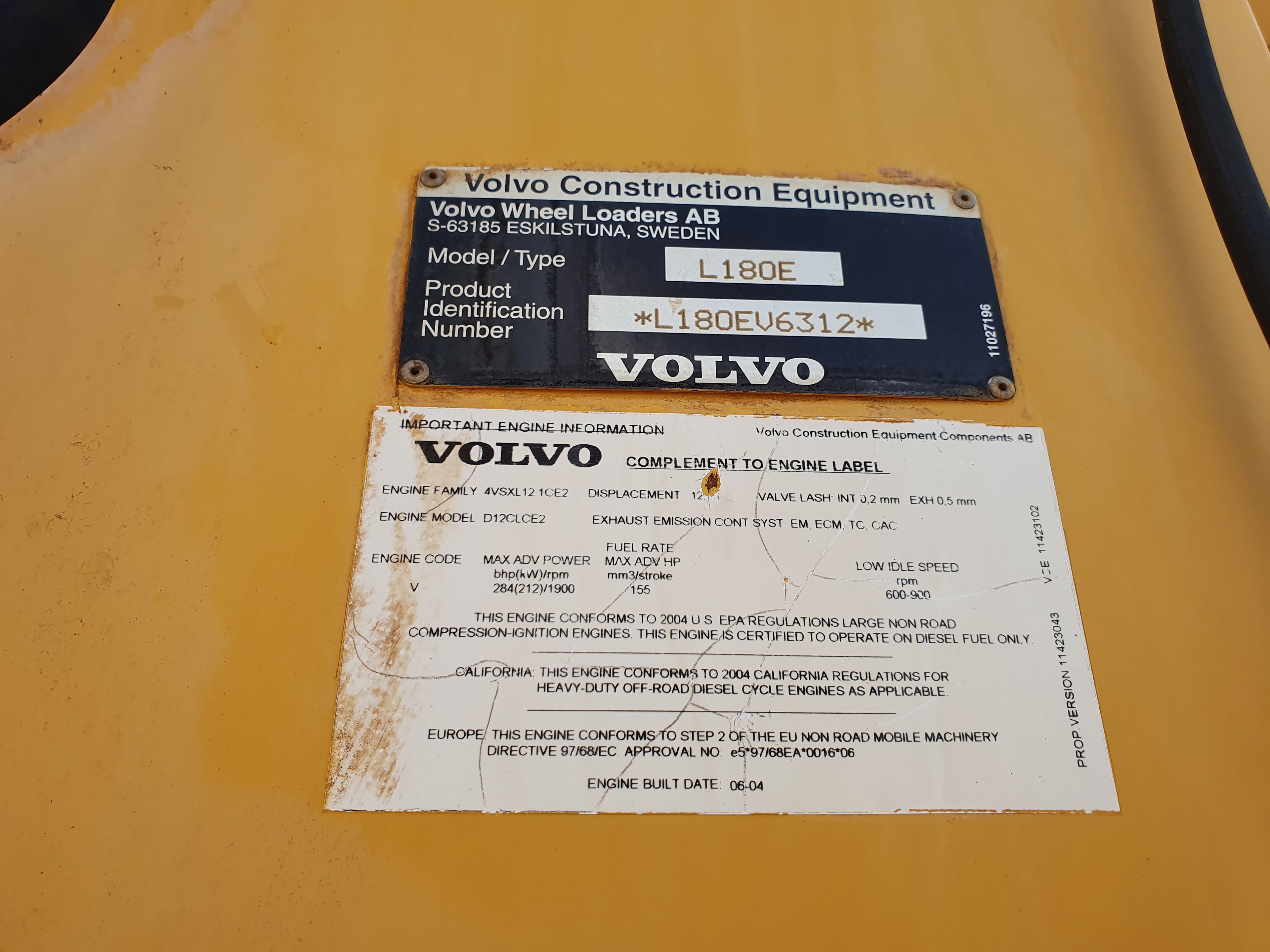 Pá Carregadora Volvo L 180 E · Ano 2004 — imagem 16