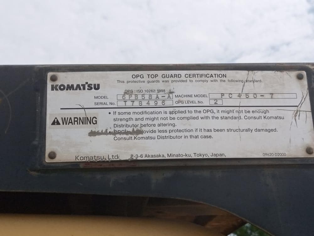 Excavator Komatsu PC450-7 — imagem 2