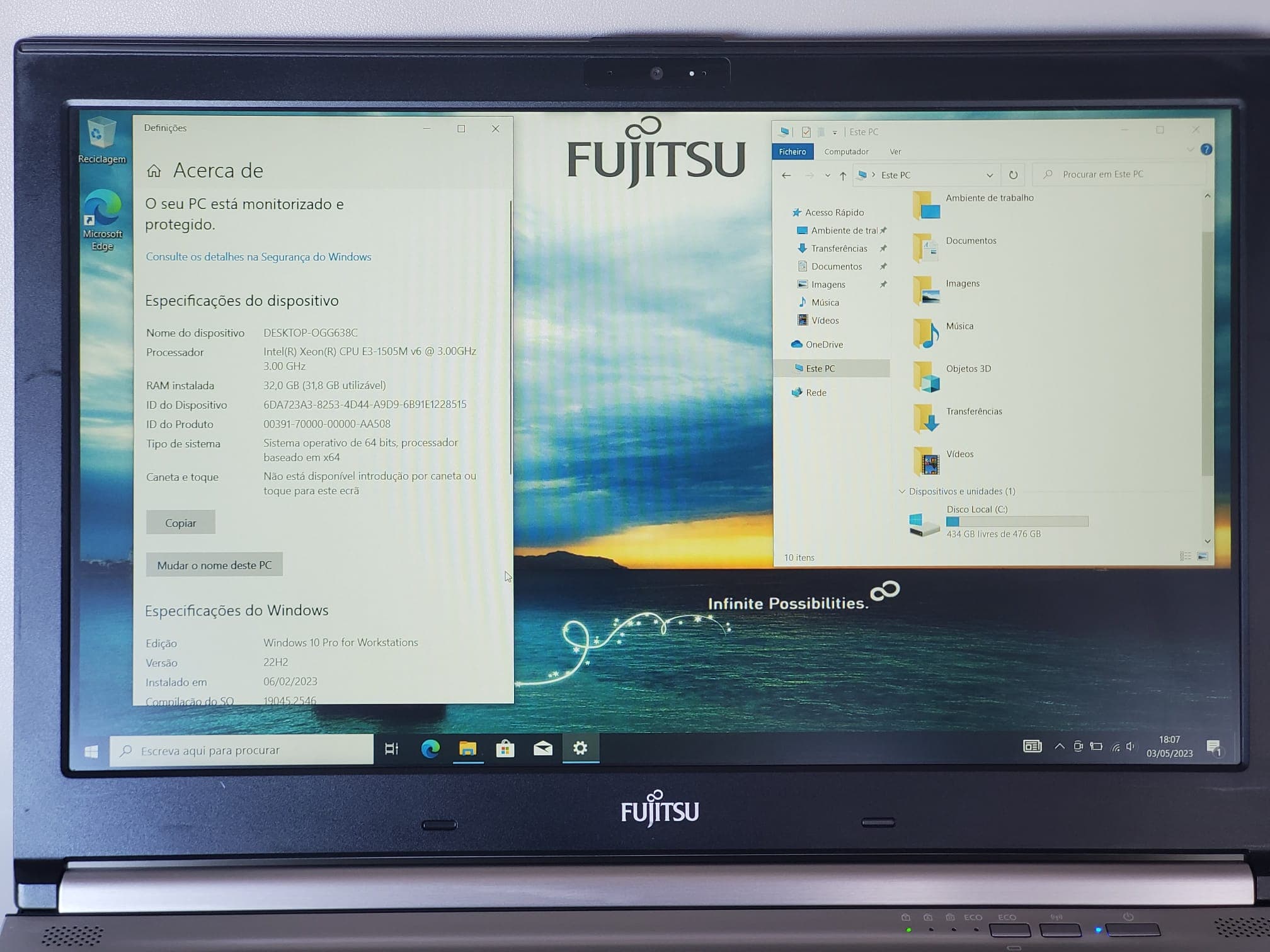 Portátil Fujitsu Celsius H770 — imagen 2