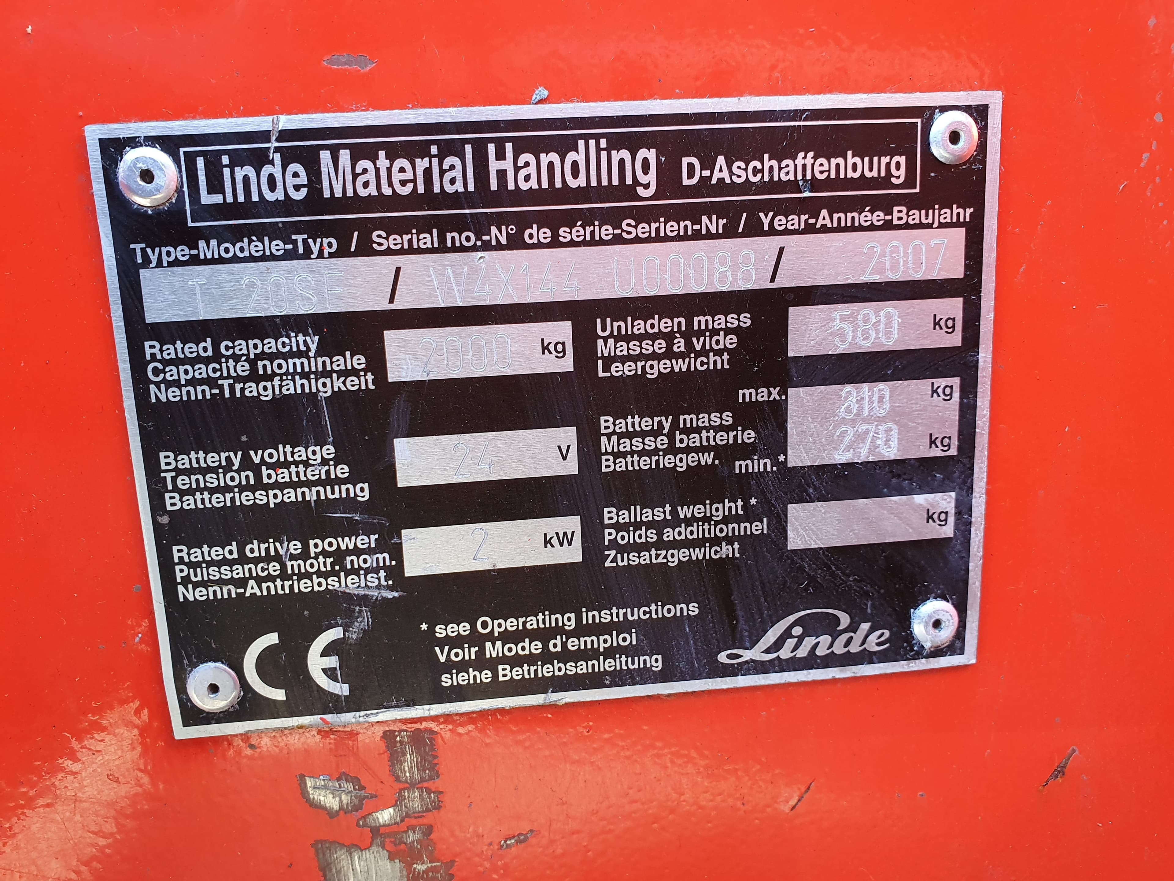 Porta Paletes Linde T20 SF — imagen 9