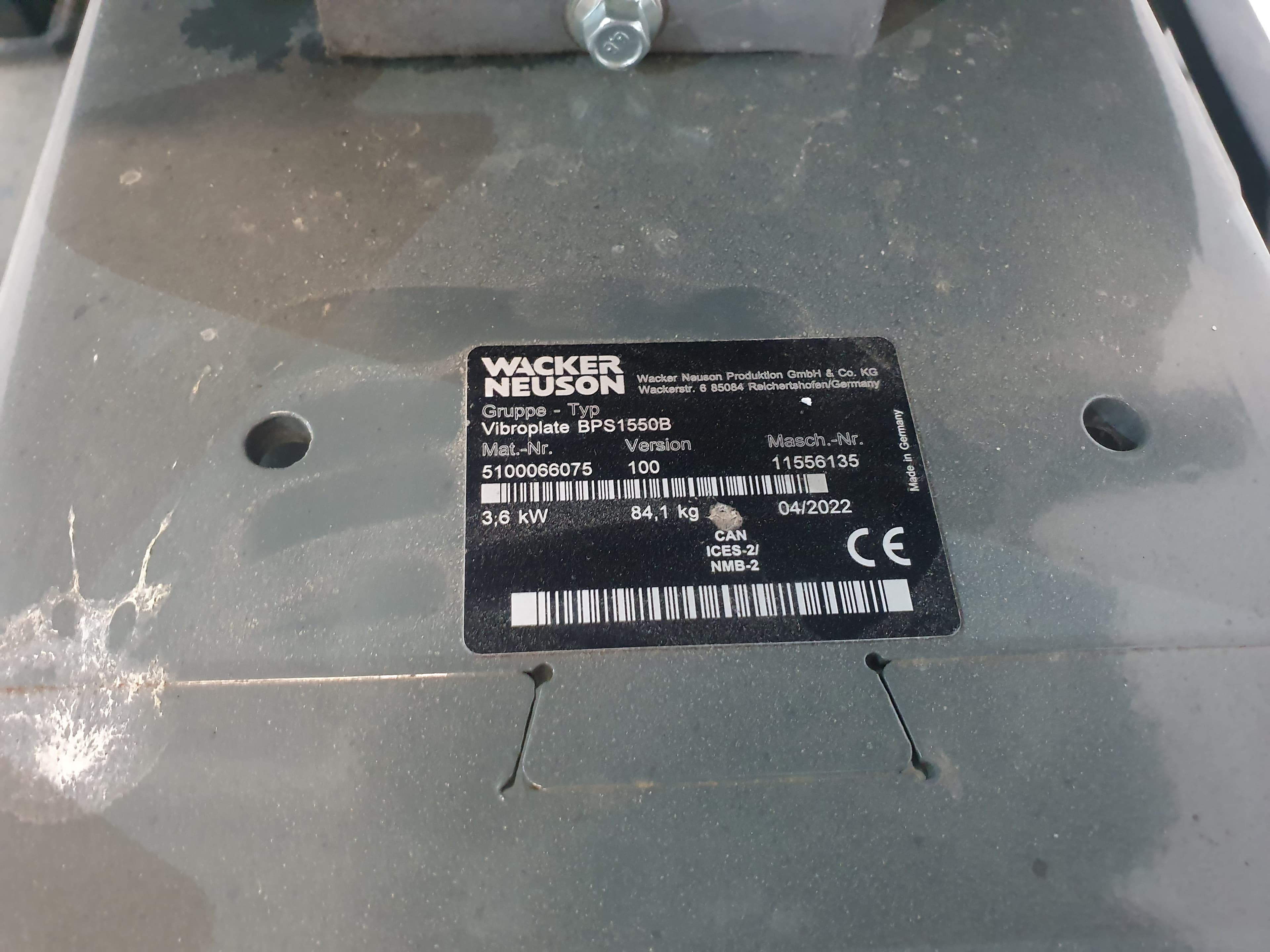 Placa Compactadora Wacker — imagem 6