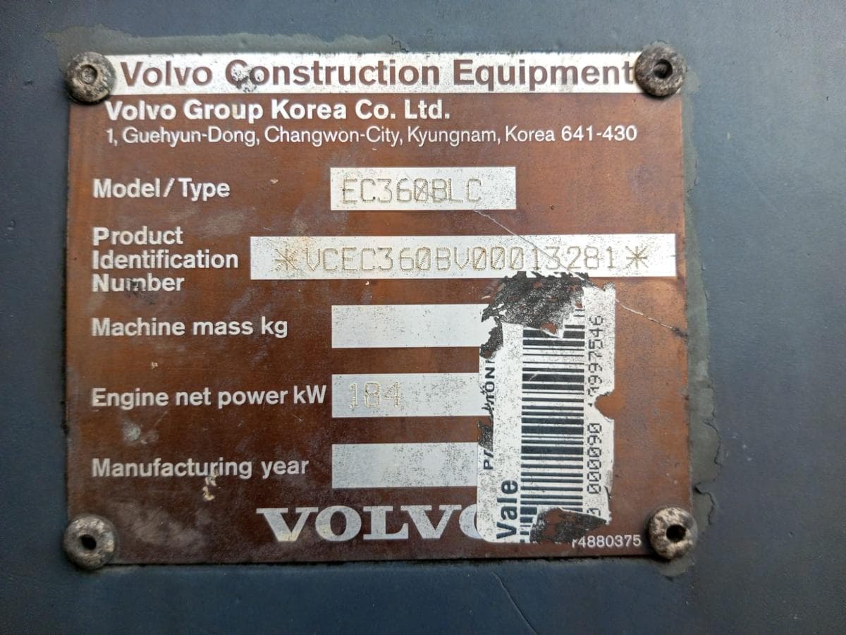 Escavadeira hidráulica Volvo EC360 BLC — imagem 2