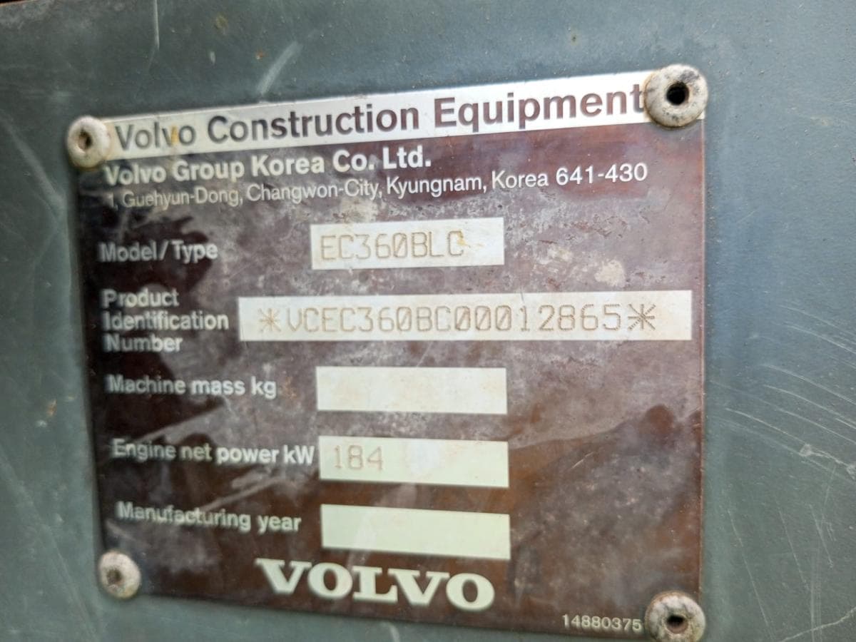Escavadeira hidráulica Volvo EC360 BLC — imagem 2