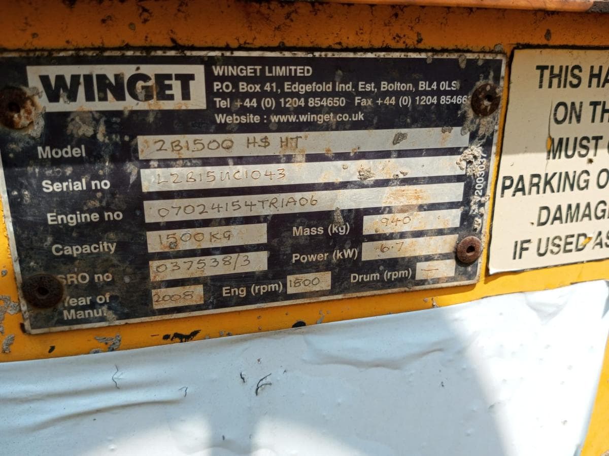 Volquete Winget 2B1500HS — imagen 2
