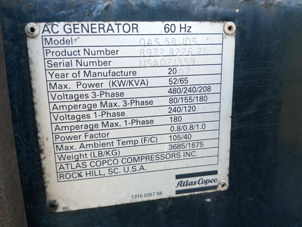 Générateur Atlas Copco — image 2