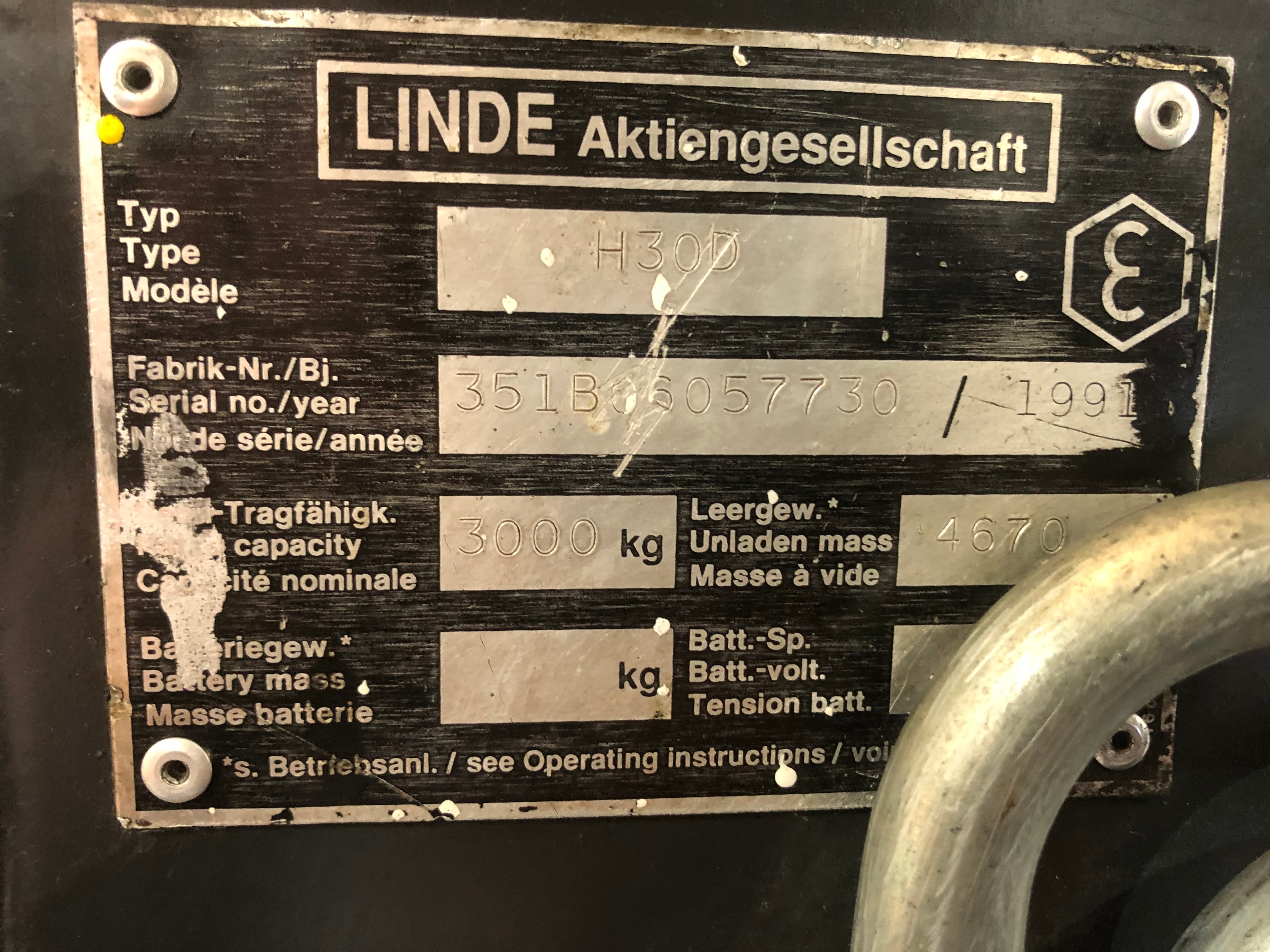 Empilhador Linde H30 · Ano 1991 — imagen 17