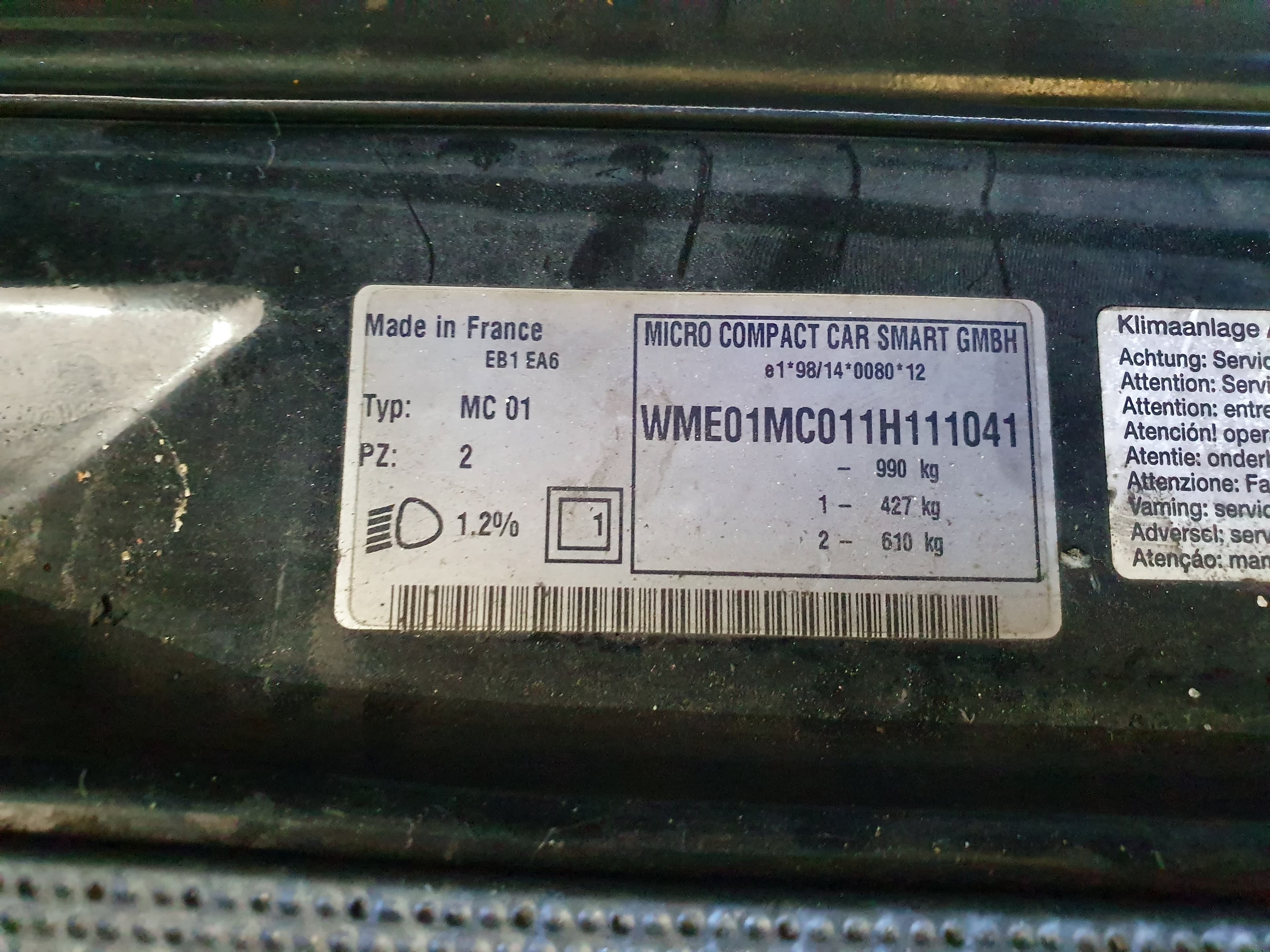 Smart MC01 · Ano 2001 — imagen 8
