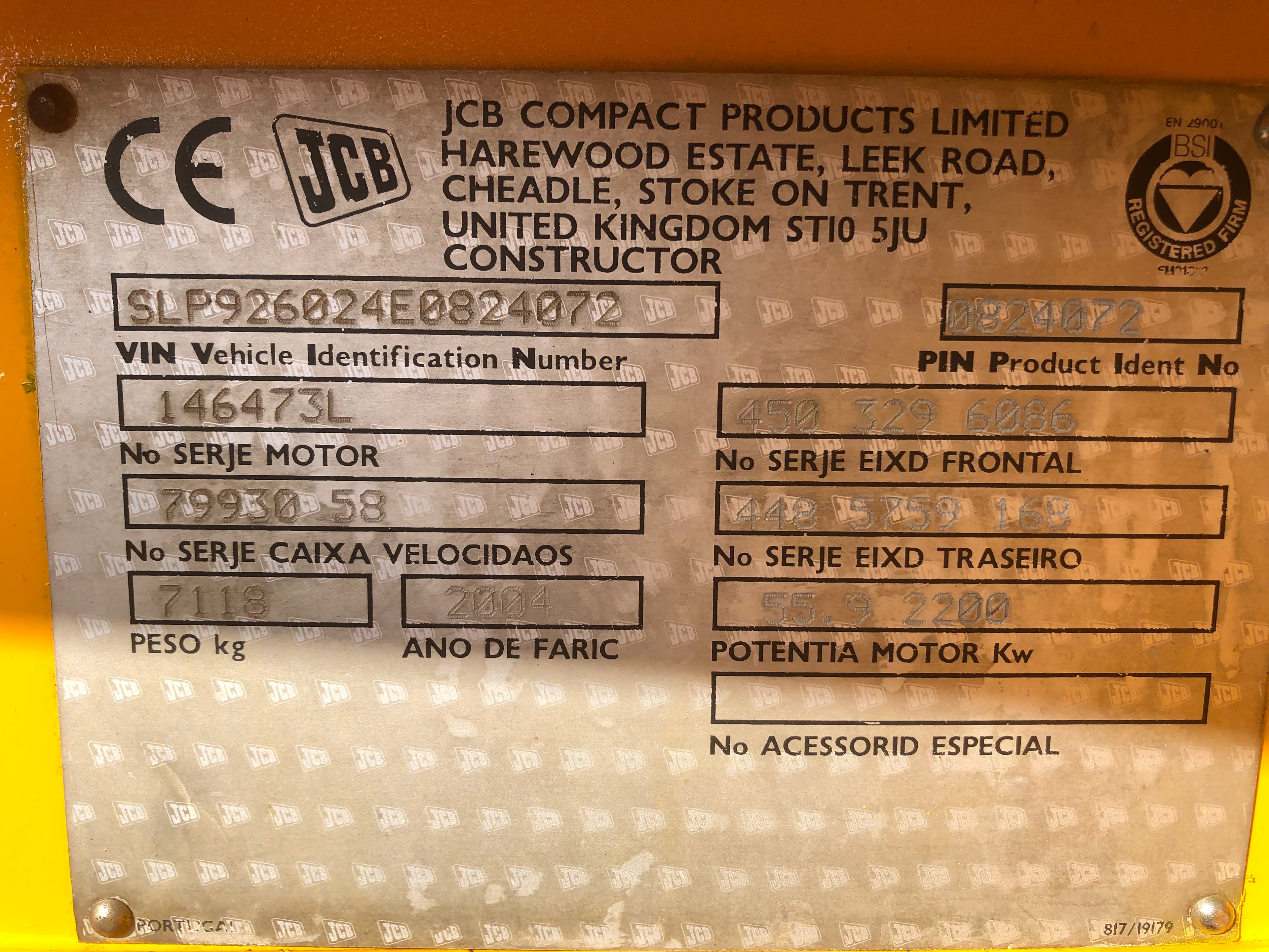 Empilhador JCB 926 · Ano 2004 — imagem 32