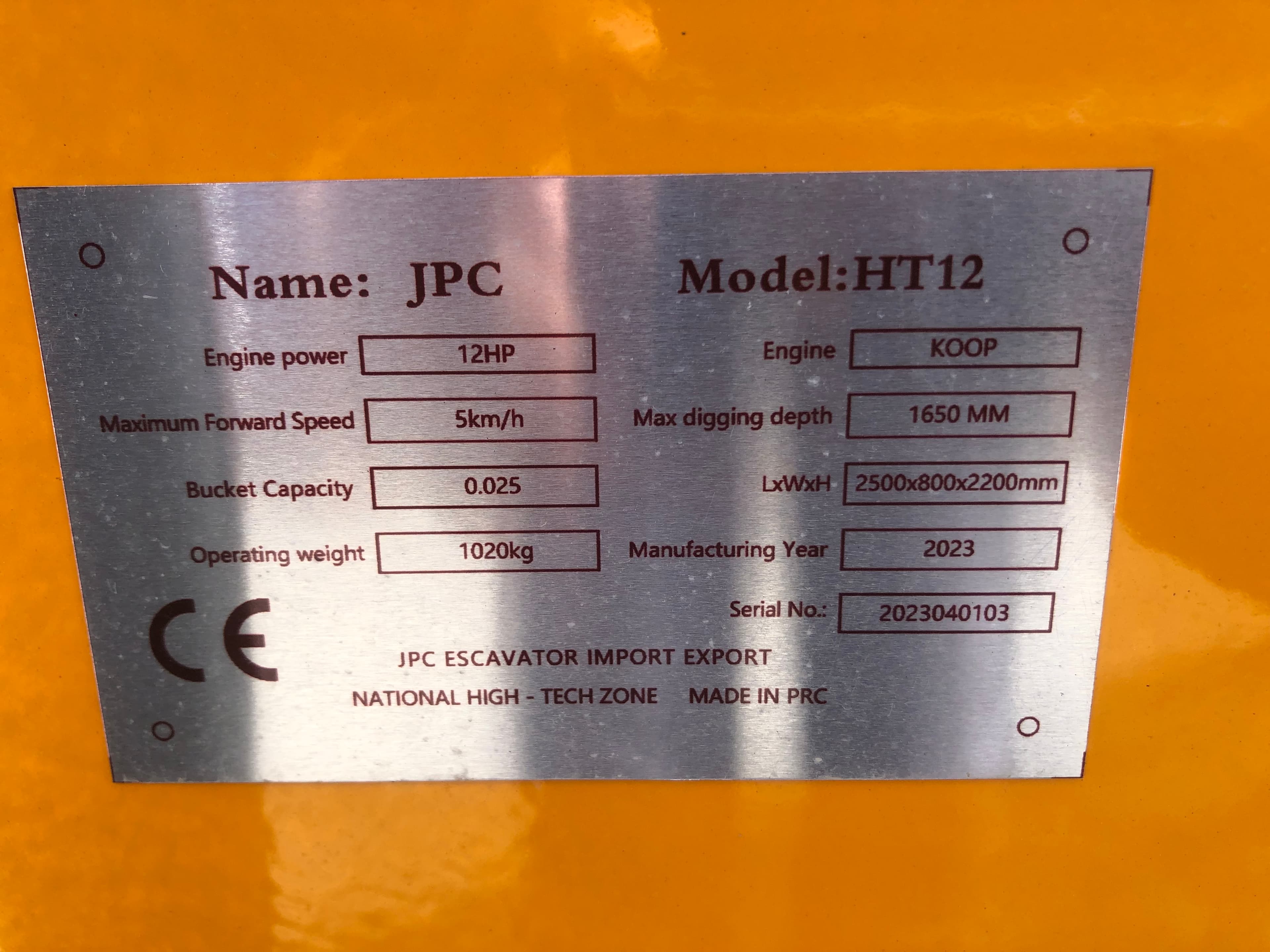 Mini Giratória JPC HT12 · Ano 2023 — imagem 19