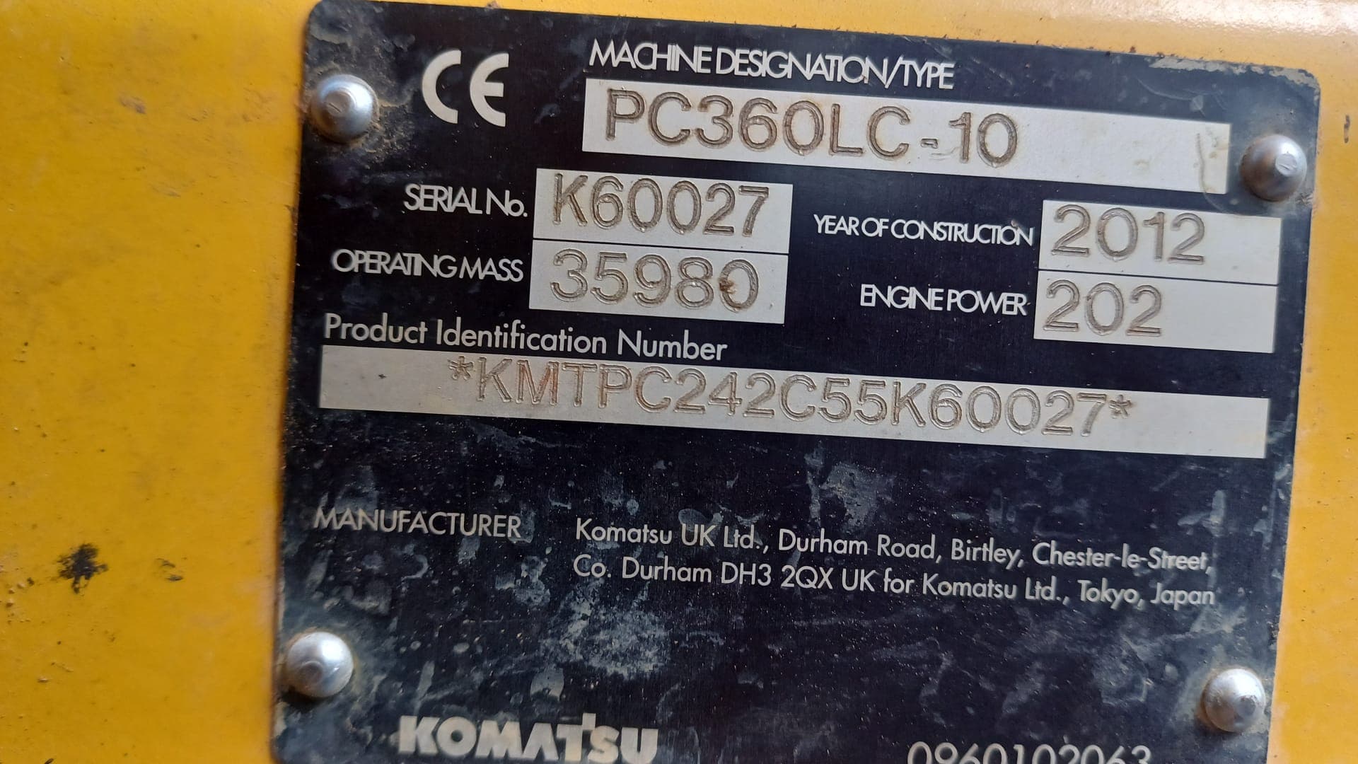 Giratória Komatsu PC 360 LC — image 14