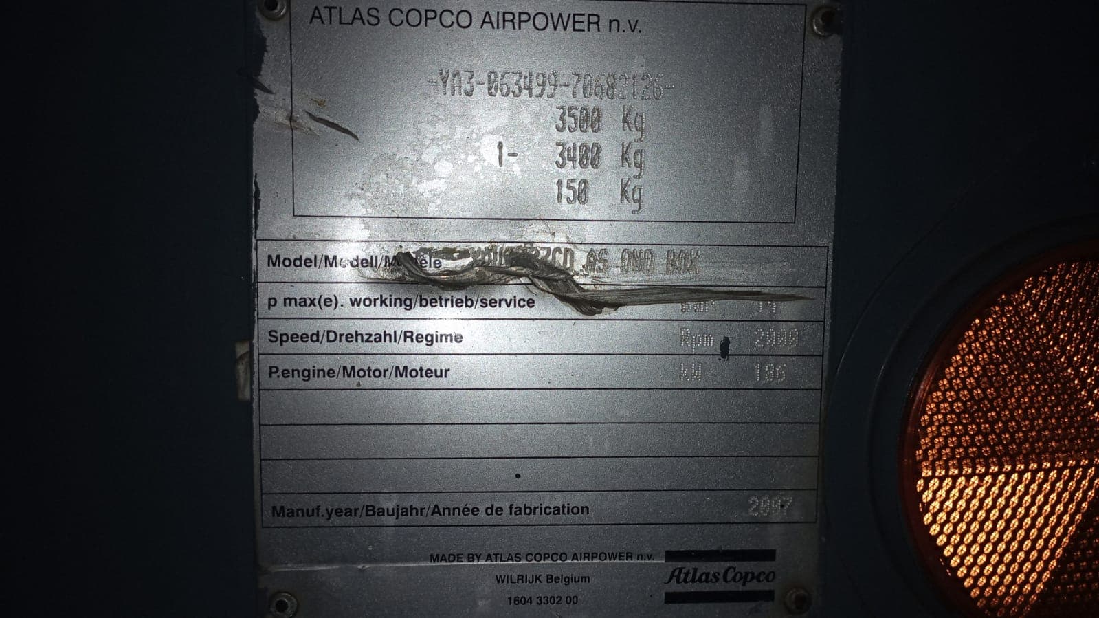 Compressor Atlas Copco · Ano 2007 — imagem 3