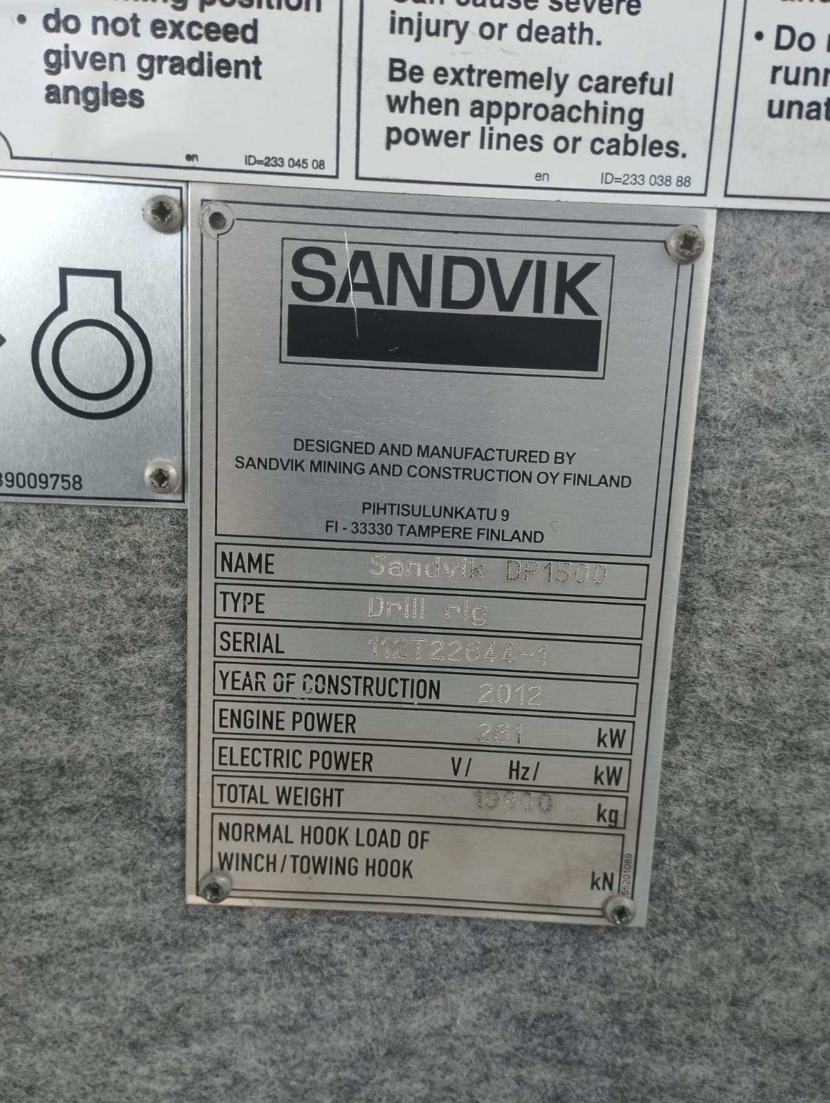 Driller Sandvik DP1500i — image 15