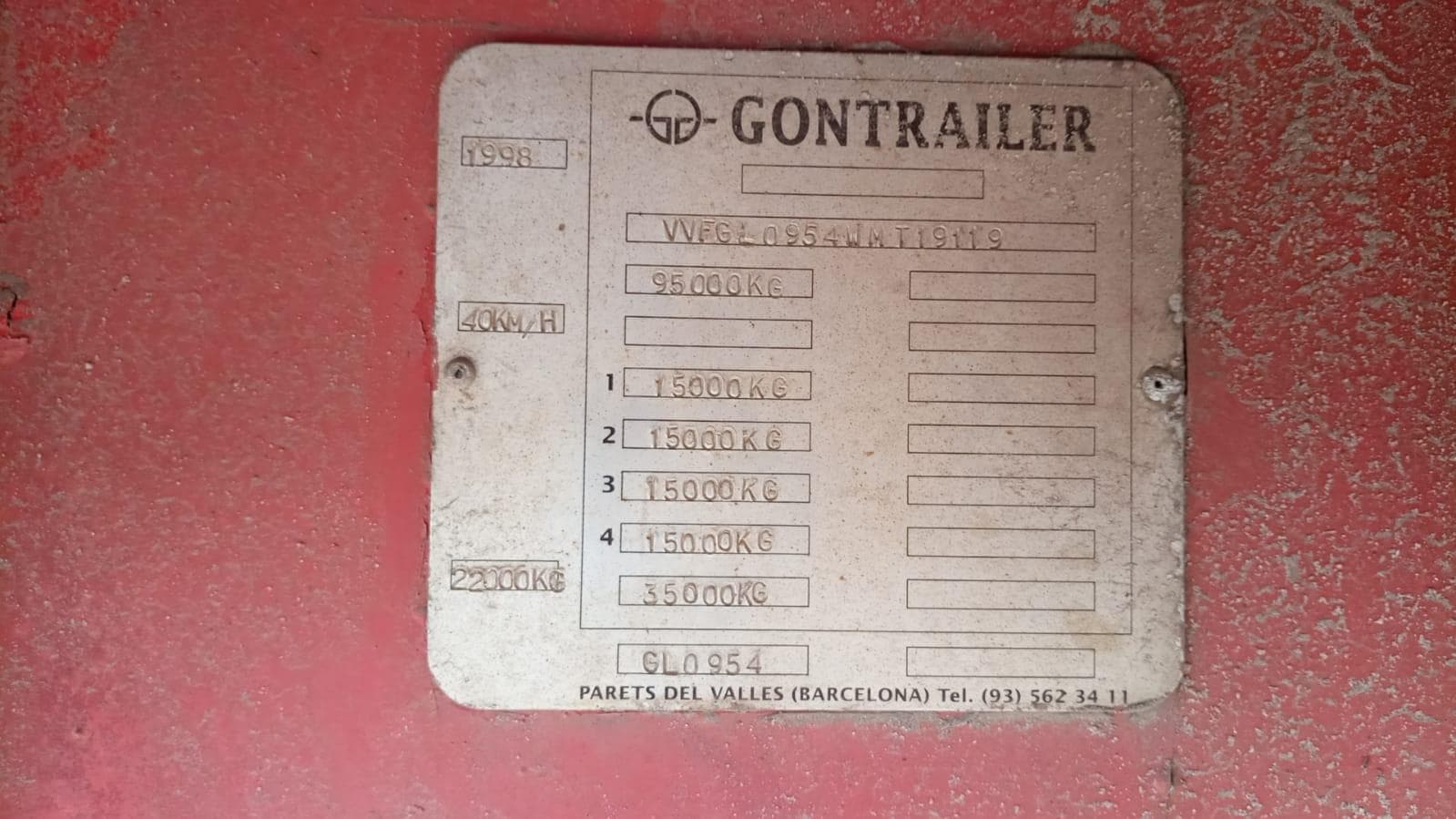 Viga Porta máquinas Gontrailer — image 2