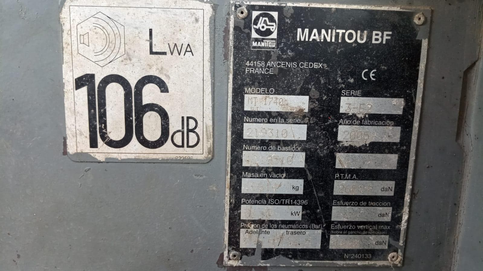 Manitou/Maniscopic  RTF50-4/MT1740SLT 3E2 — imagem 11