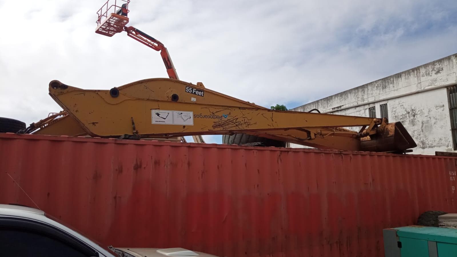 Lança para escavadora