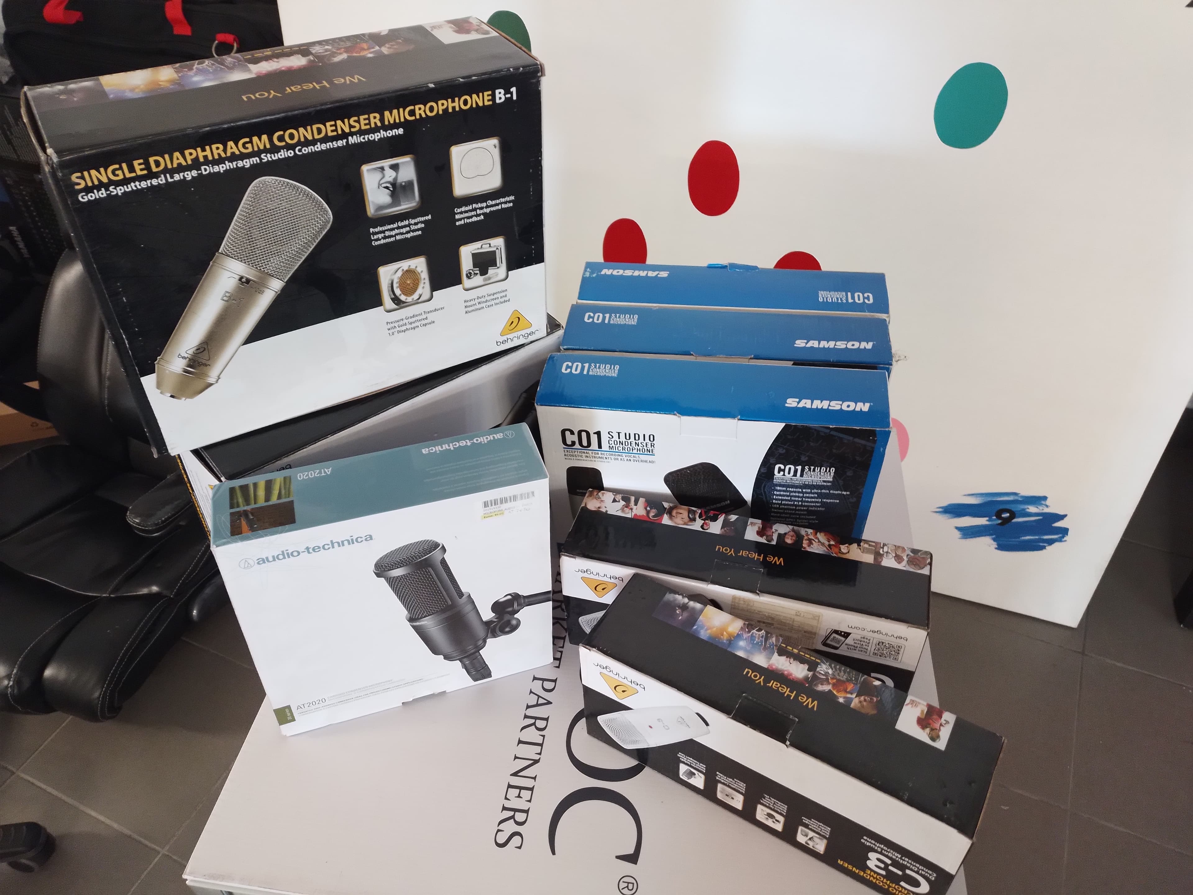 Micros e suportes de micros