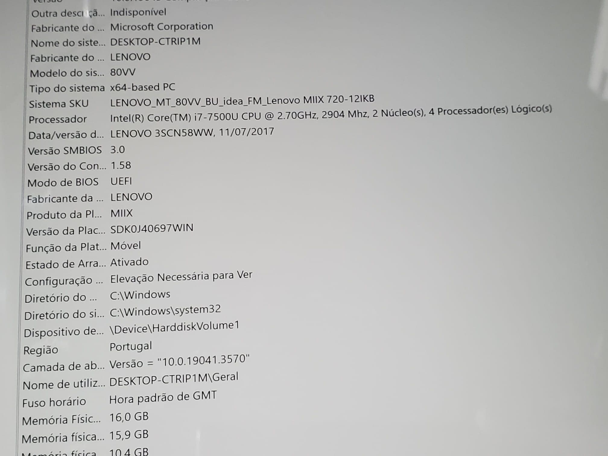 Portátil Lenovo MIIX 720-12IKB — imagen 13