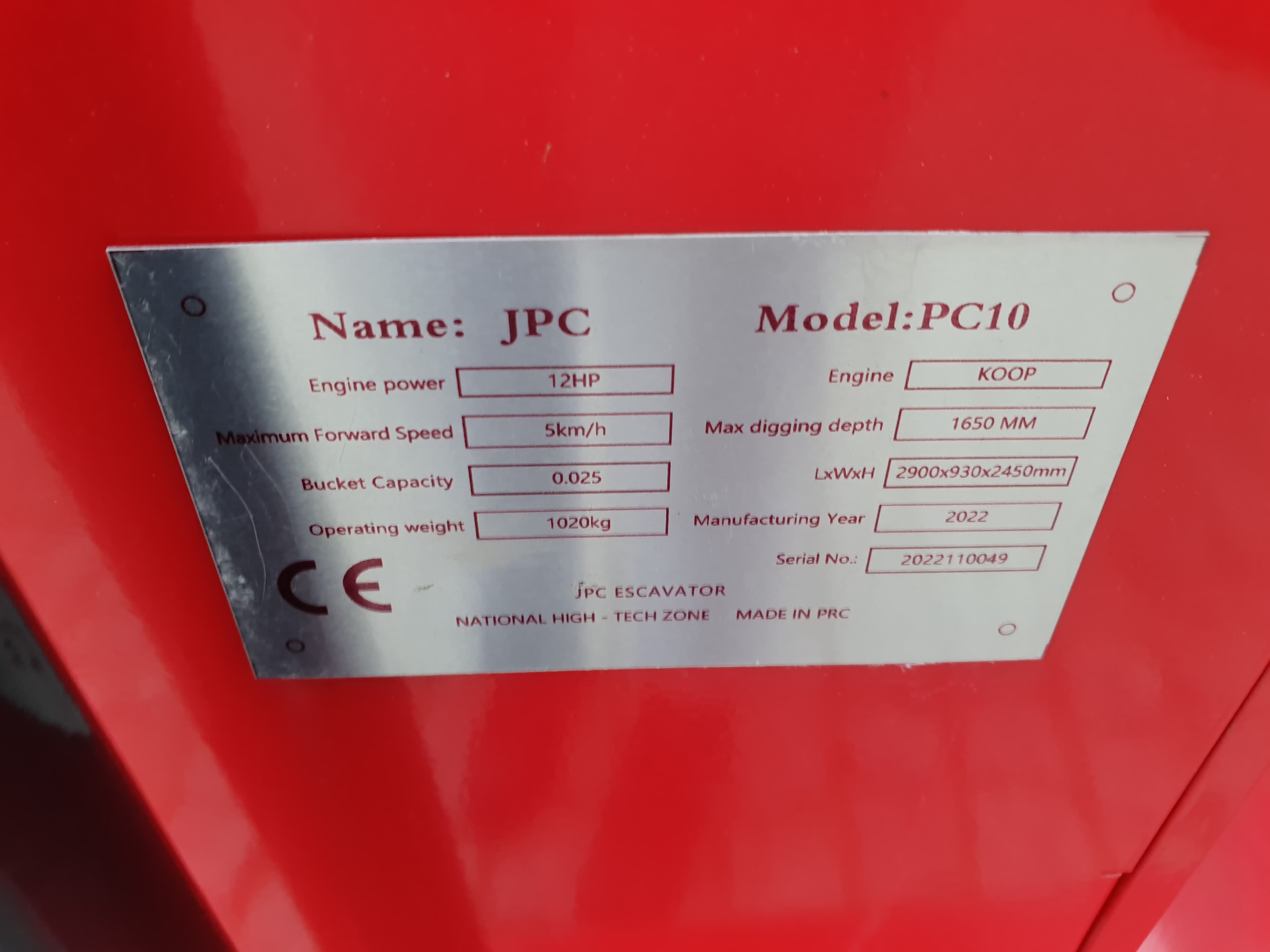 Mini Giratória JPC PC10 · Ano 2022 — imagen 12