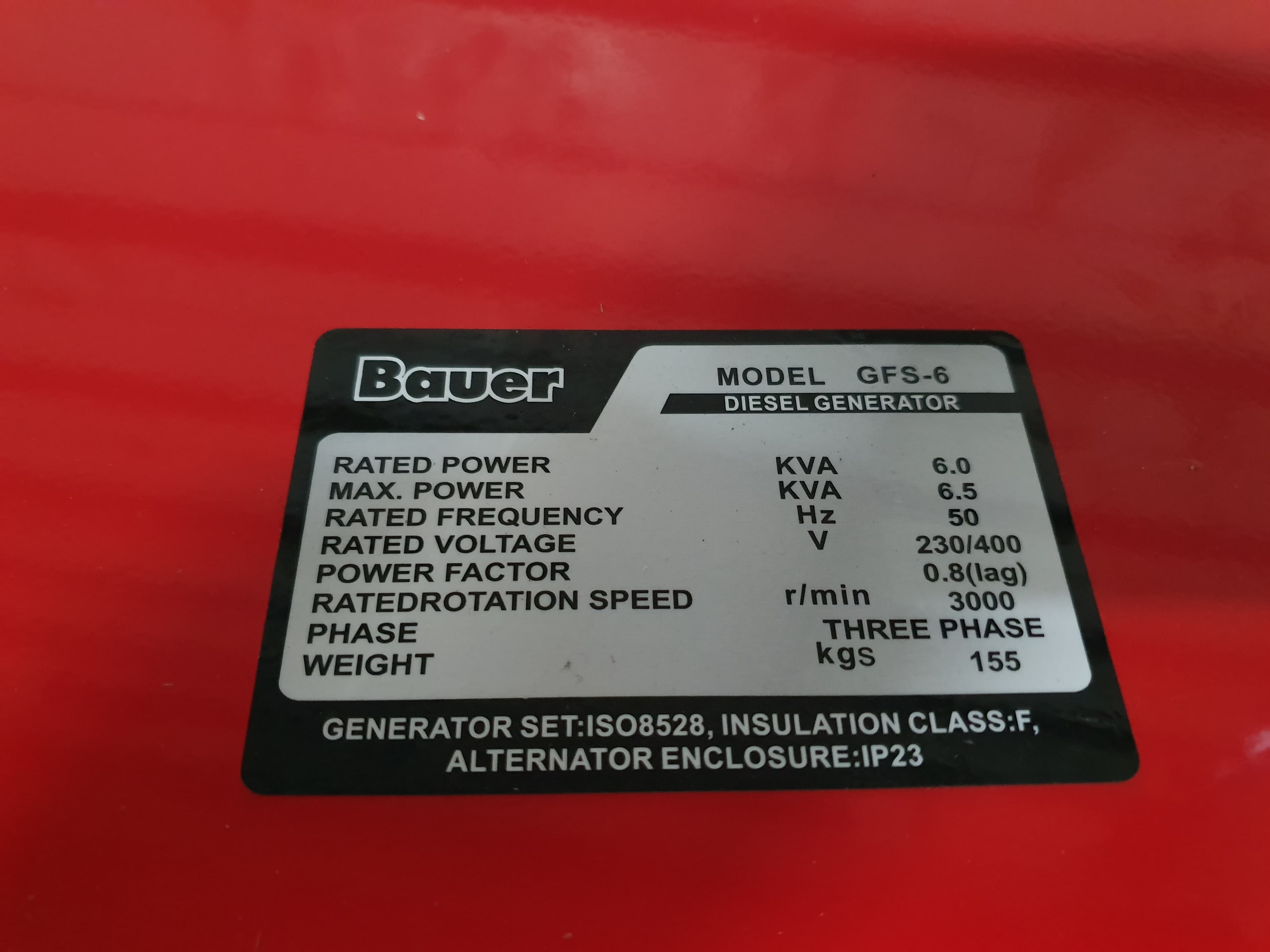 Gerador Bauer GFS-6 — imagen 7