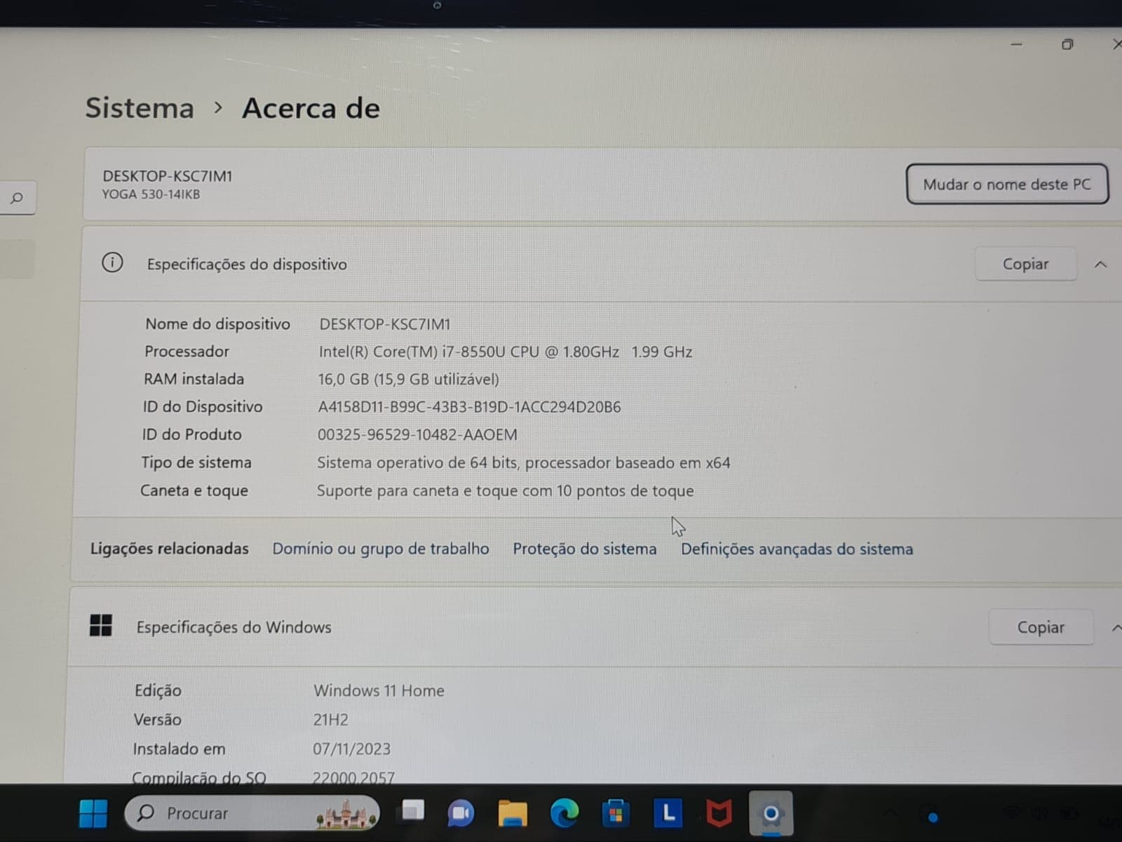 Portátil Lenovo Yoga 530-14IKB — imagen 11