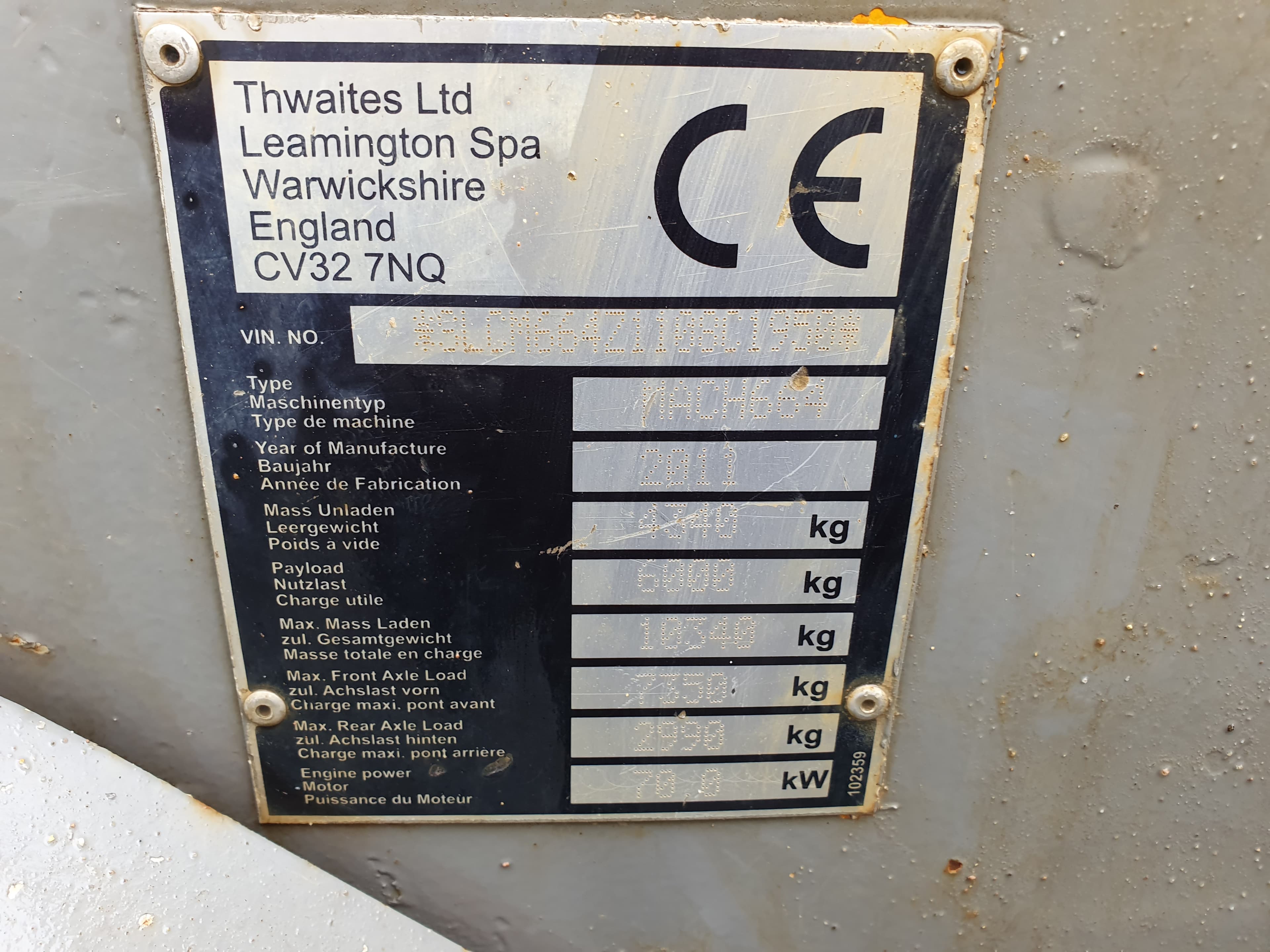 Dumper Thwaites Mach 664 · Ano 2011 — imagen 15
