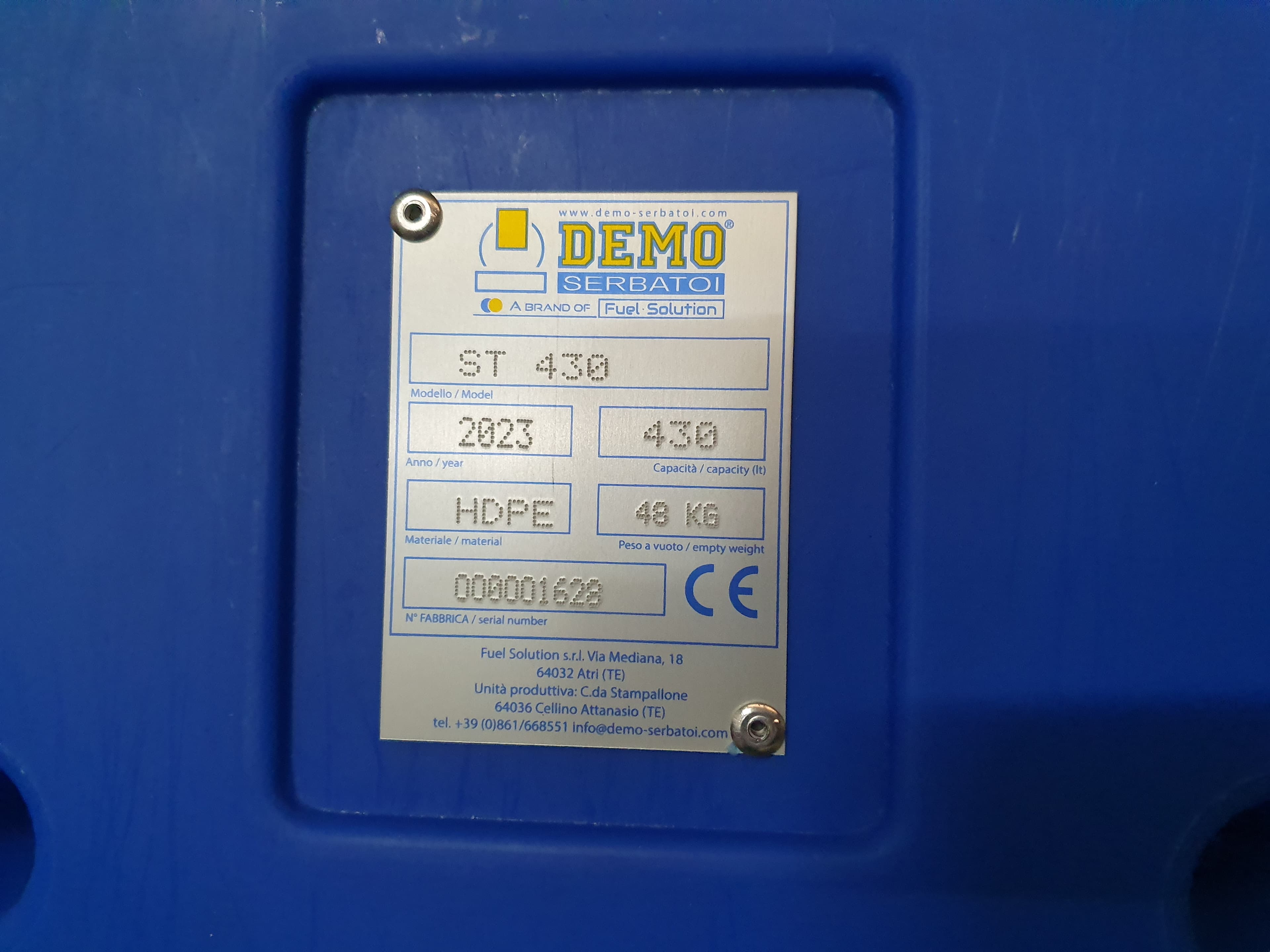 Depósito Combustível Demo Serbatoi ST 430 — image 6