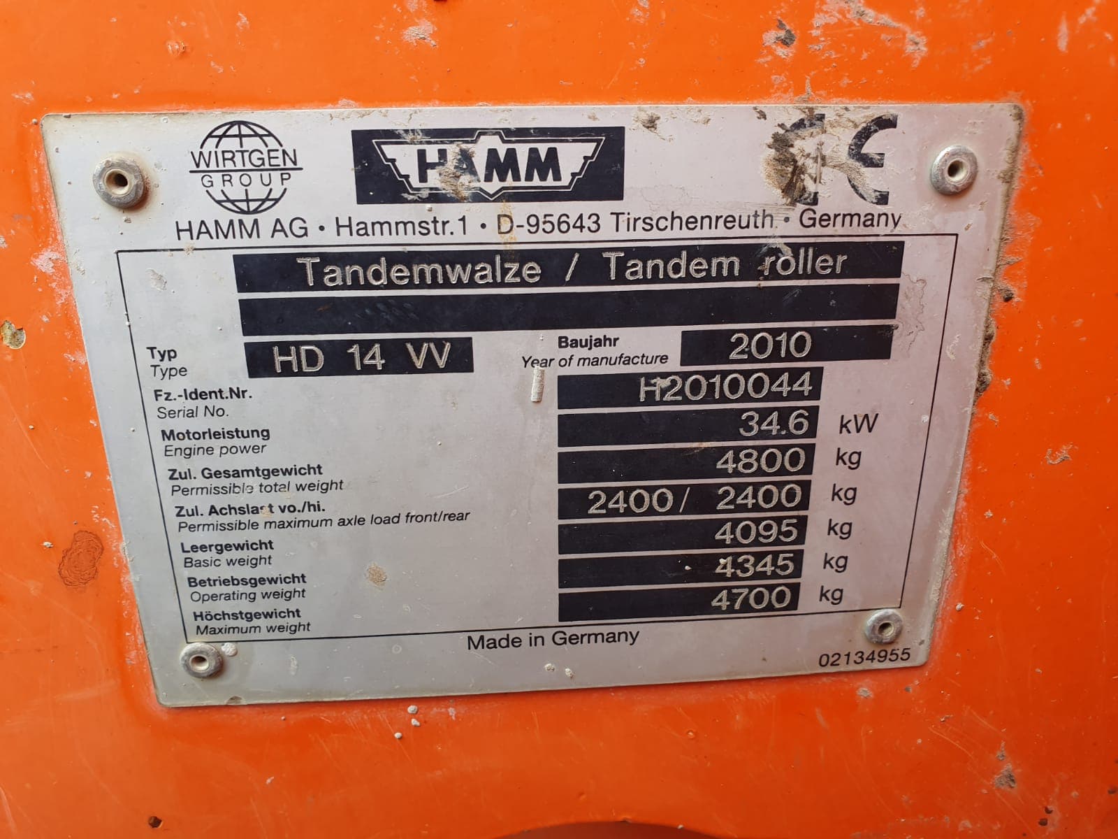 Cilindro Hamm HD14 — imagen 10