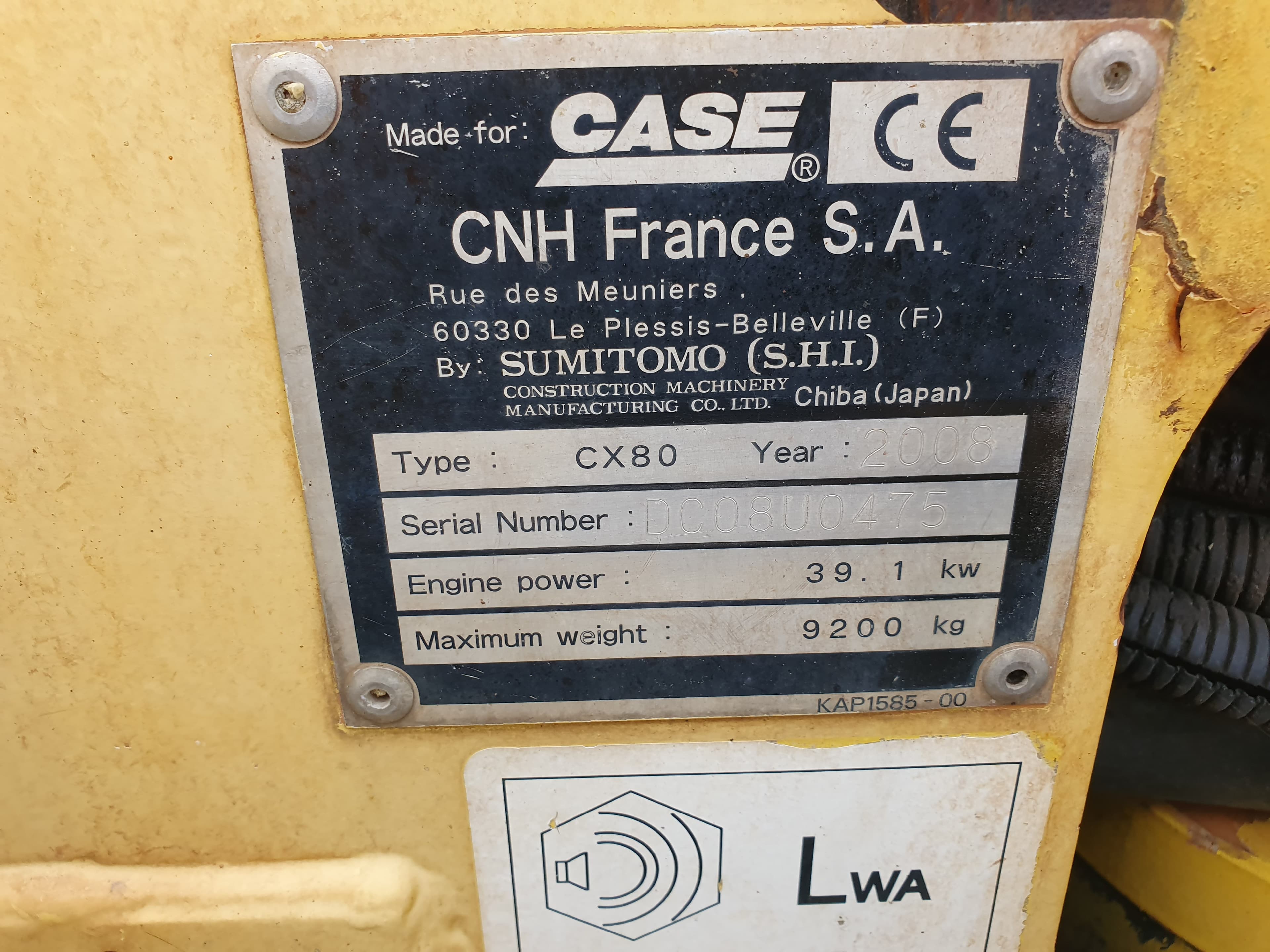 Excavadora sobre orugas Case CX80 — imagen 15
