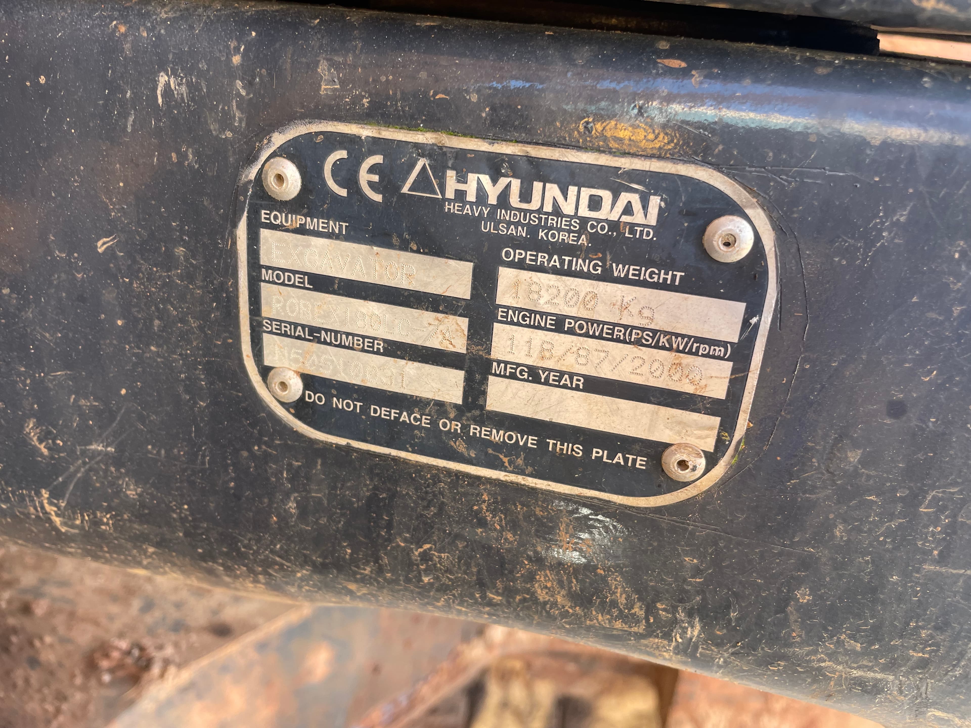 Giratória Hyundai Robex 180 LC-7A — imagen 6
