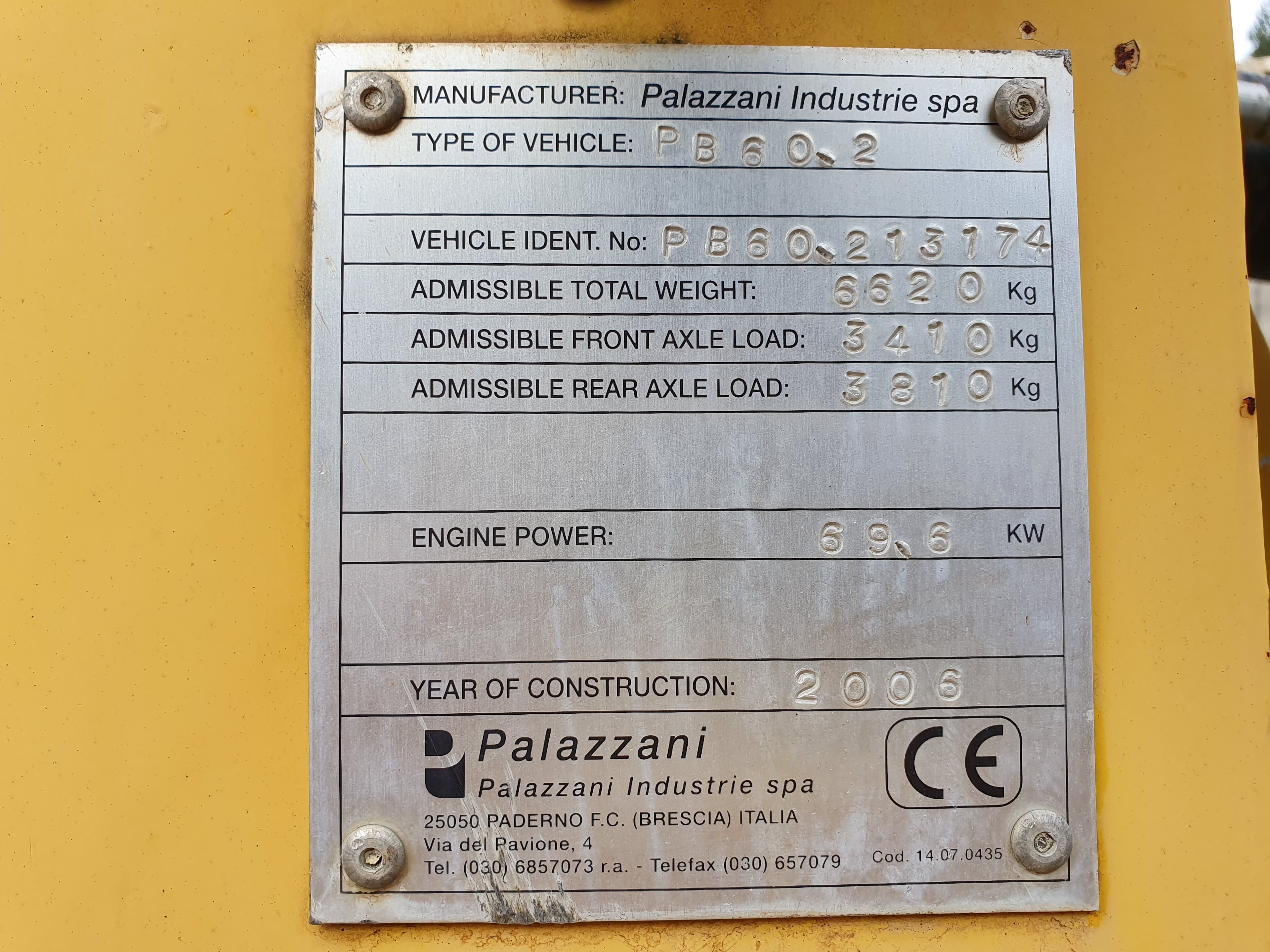 Retroescavadora Pallazani PB60-2 — imagen 16