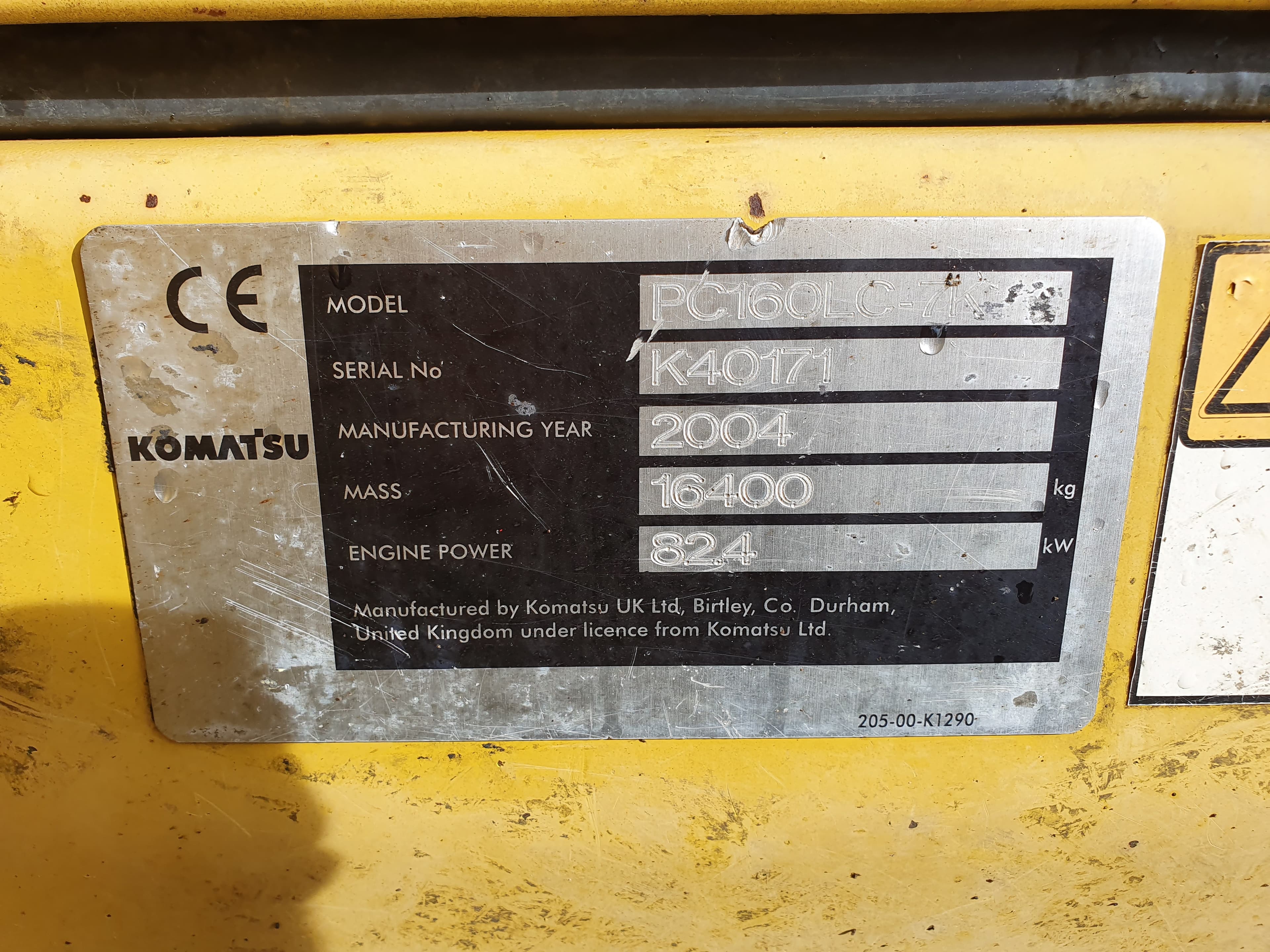 Giratória Komatsu PC160 LC — imagem 12