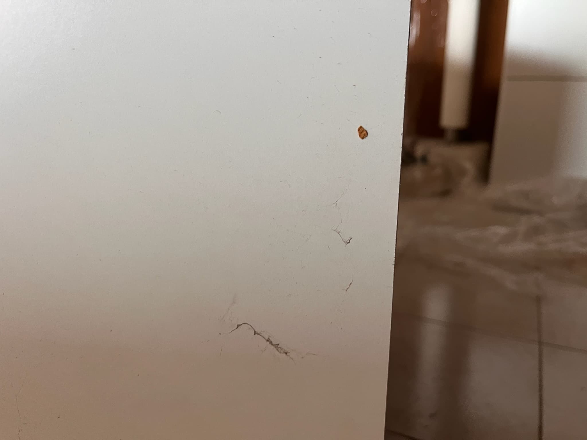 Móvel de madeira branco com duas portas — imagem 3
