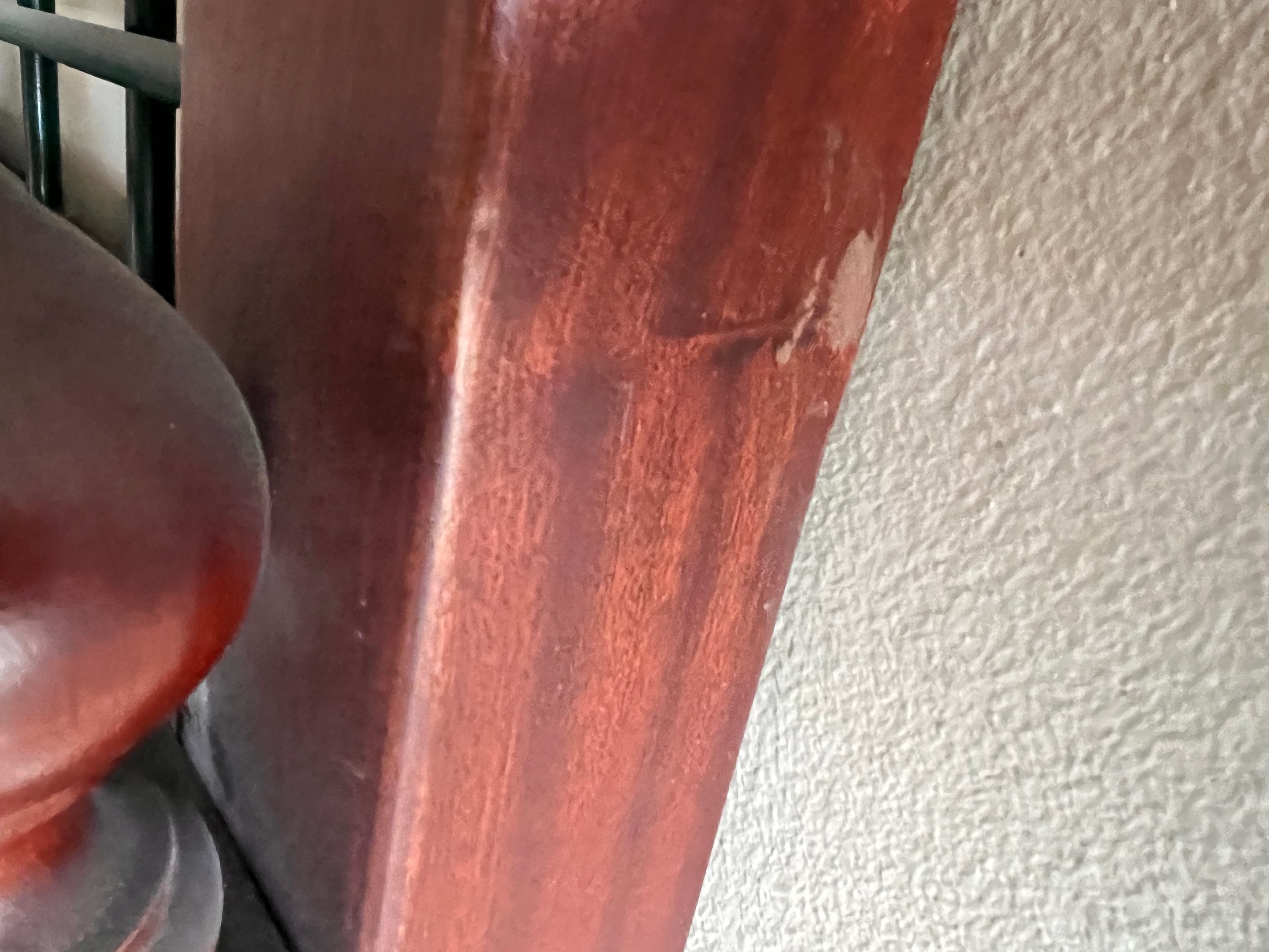 Cabeceira de cama em ferro e madeira — imagem 2