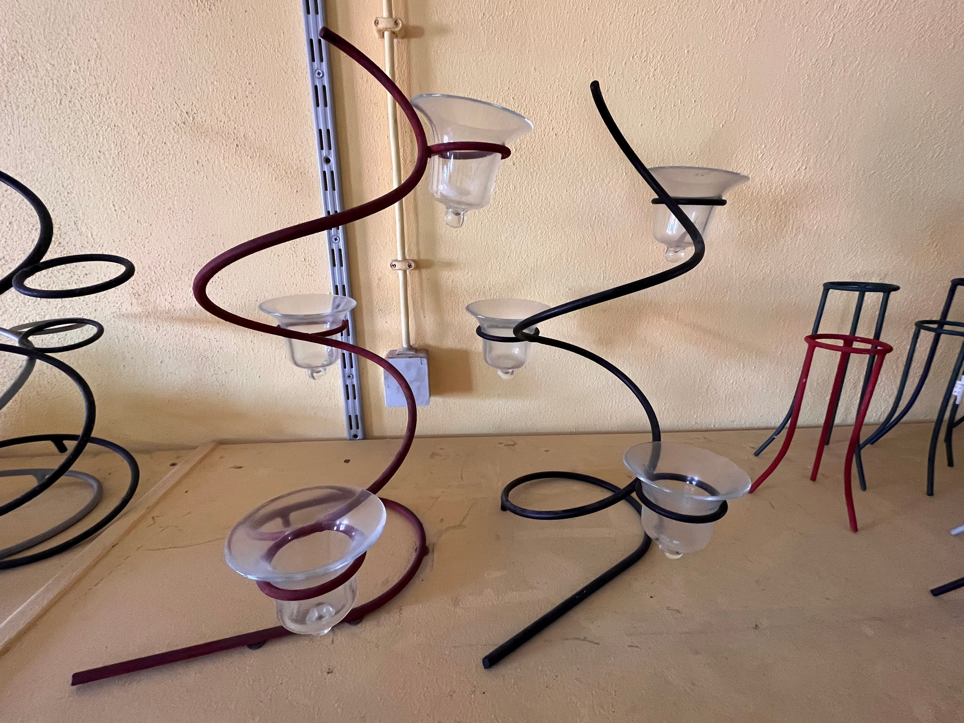 Suportes de velas em ferro — imagem 1