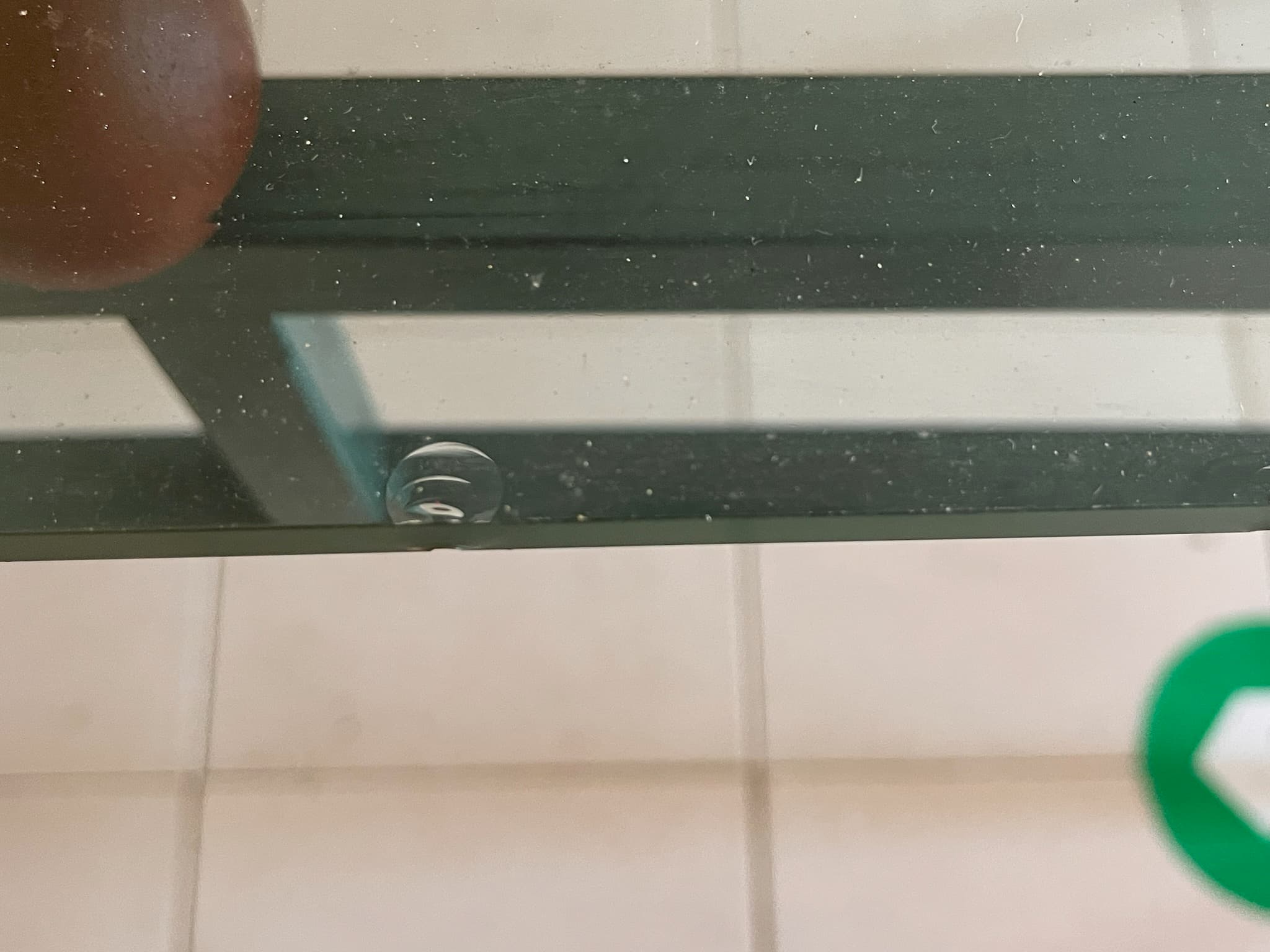 Mesa em madeira e ferro com tampo de vidro — image 3