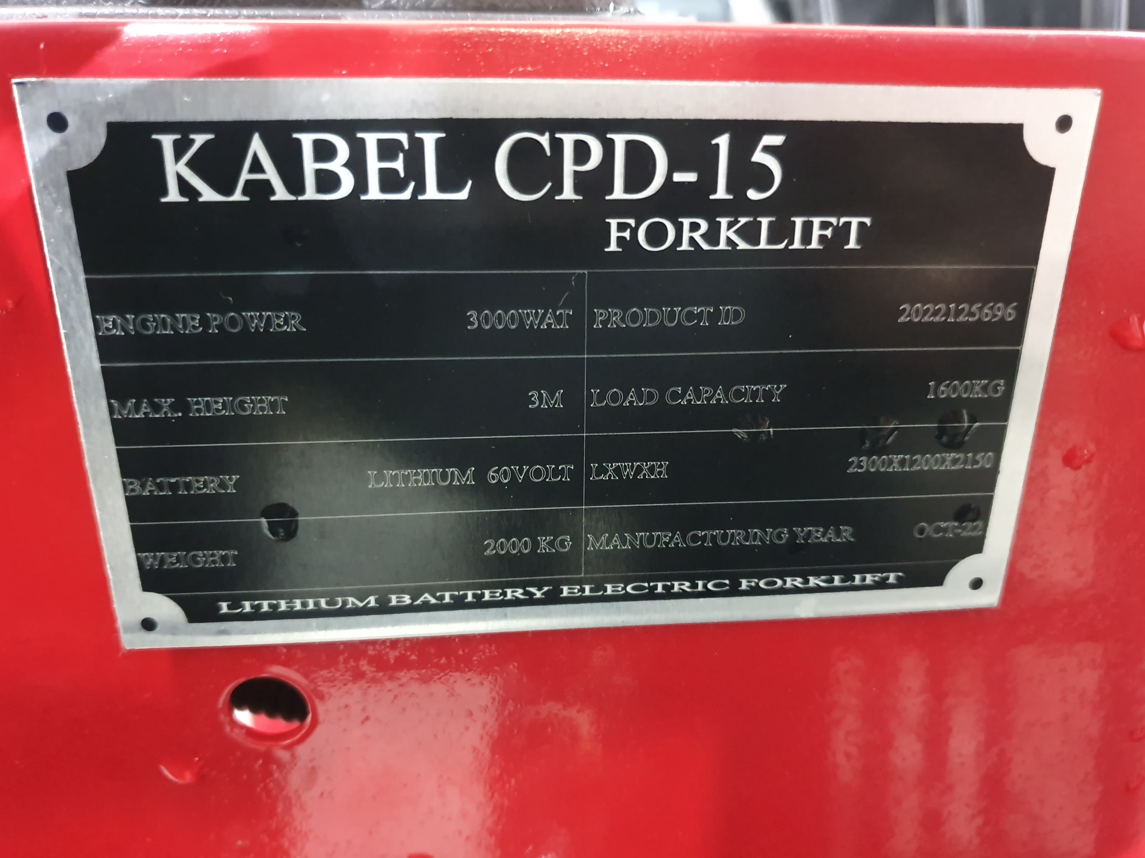 Empilhador Kabel CPD-15 — imagem 14