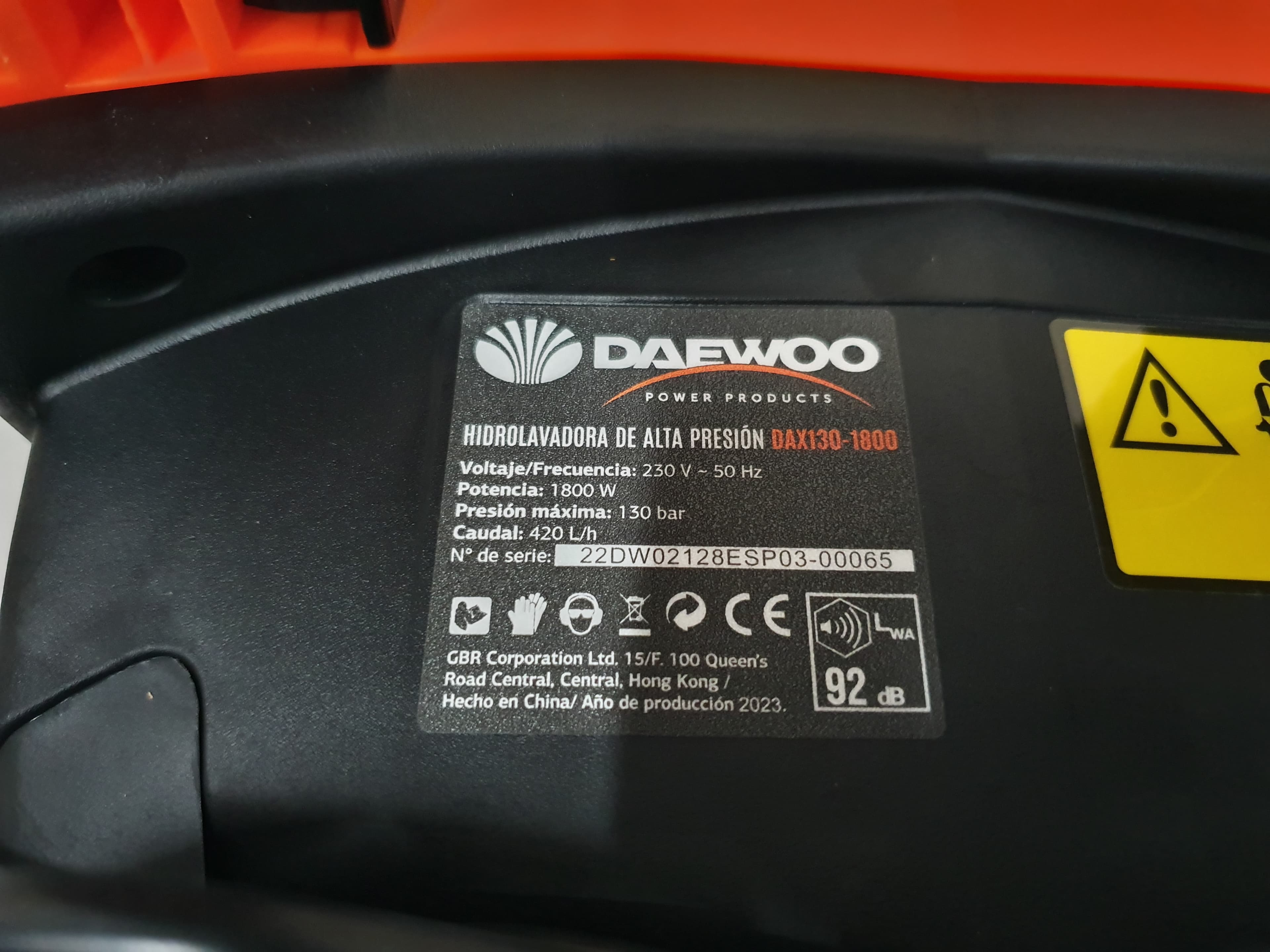 Máquina Lavar Pressão Daewoo — image 5
