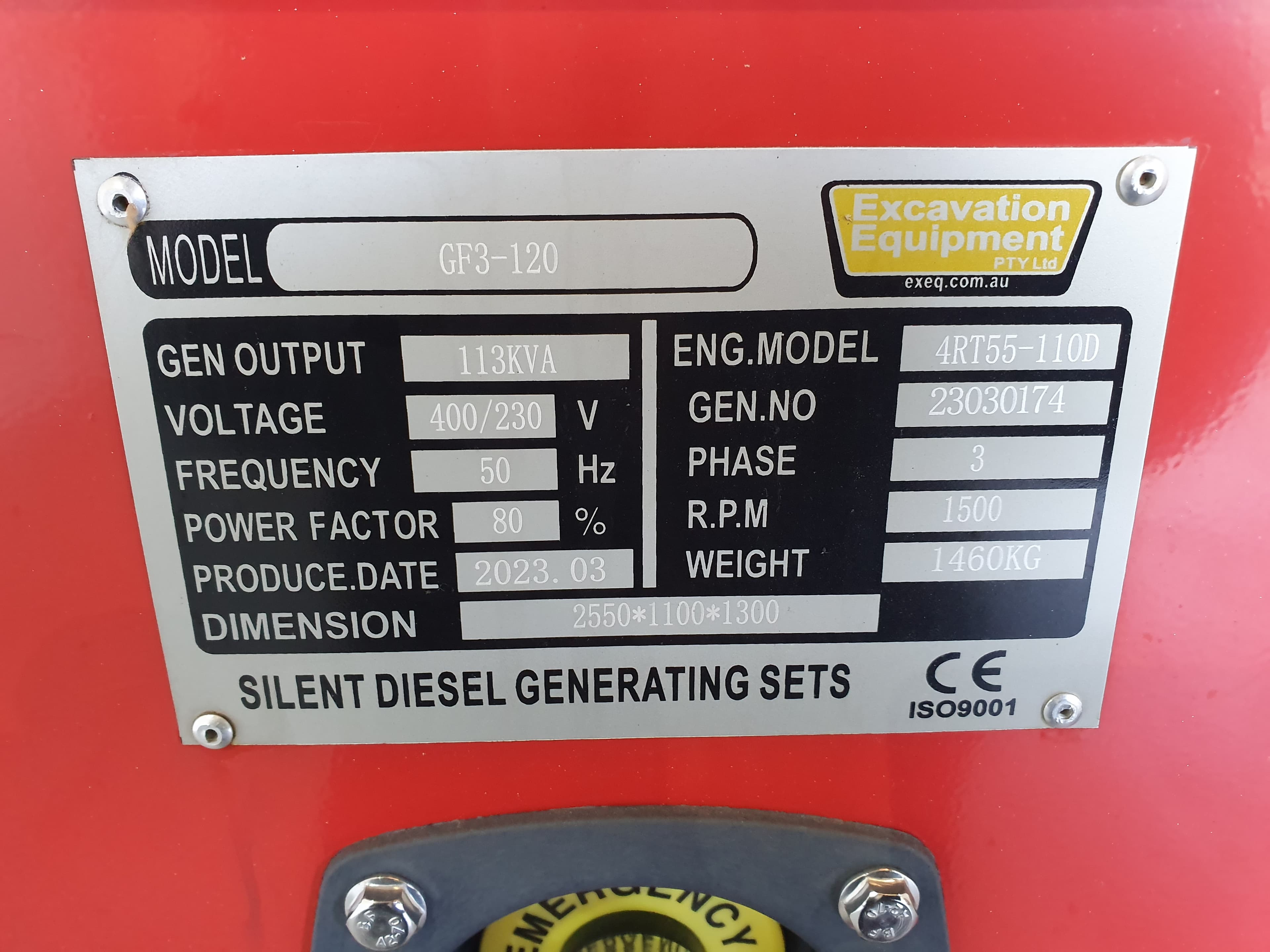 GERADOR 113 KVA GF3-120 — imagem 9