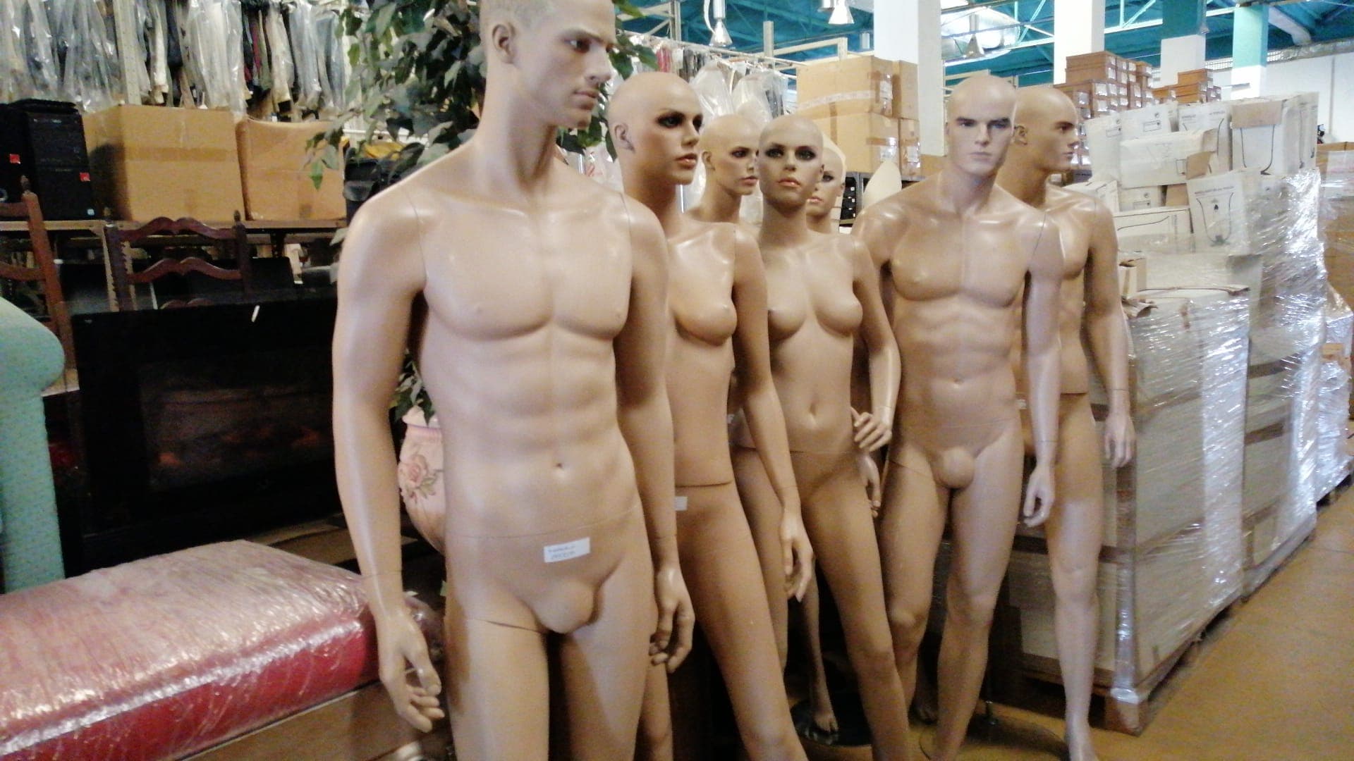 Manequins homem e senhora