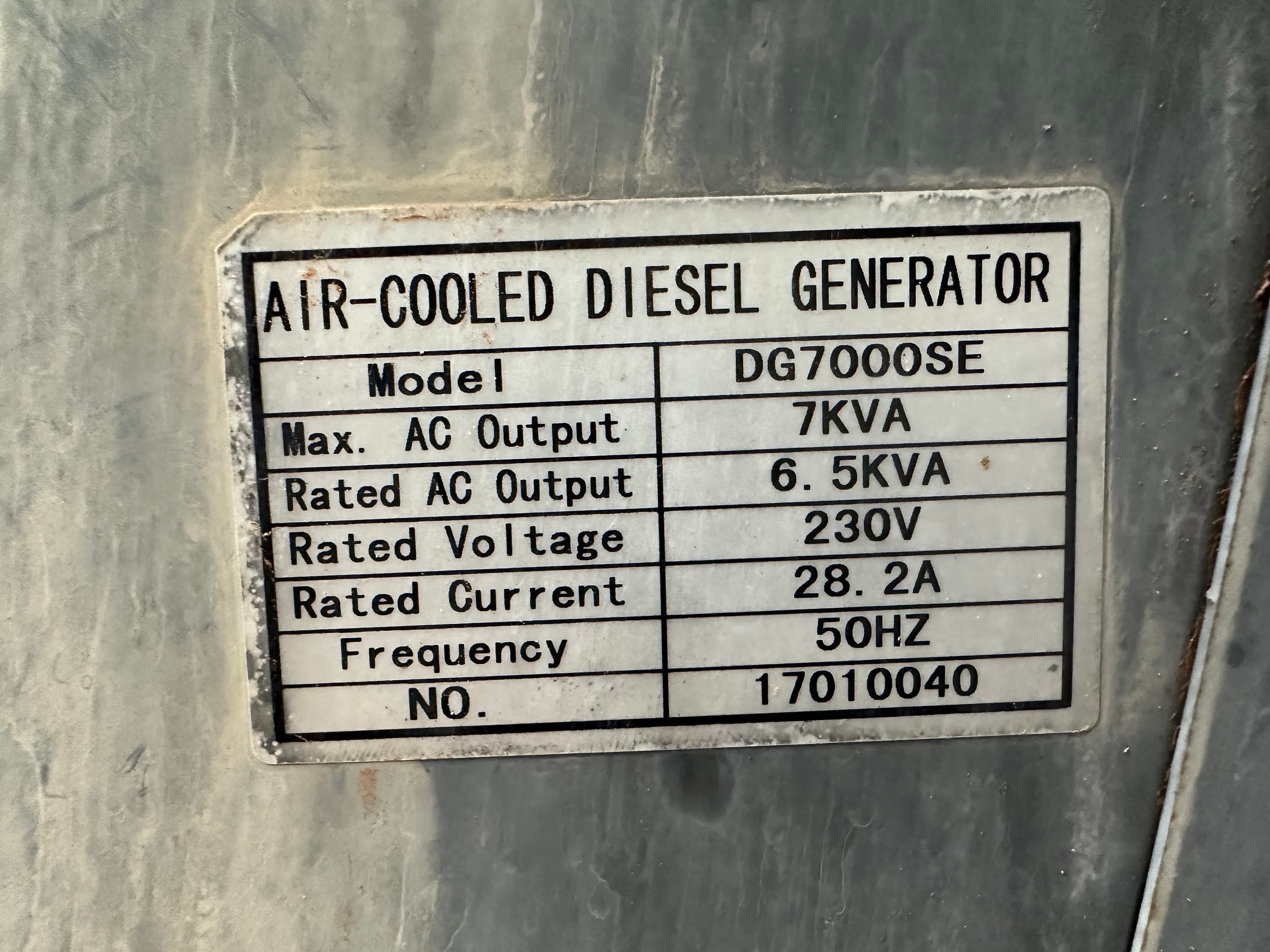 Gerador a Diesel de 7 KVA — imagen 3