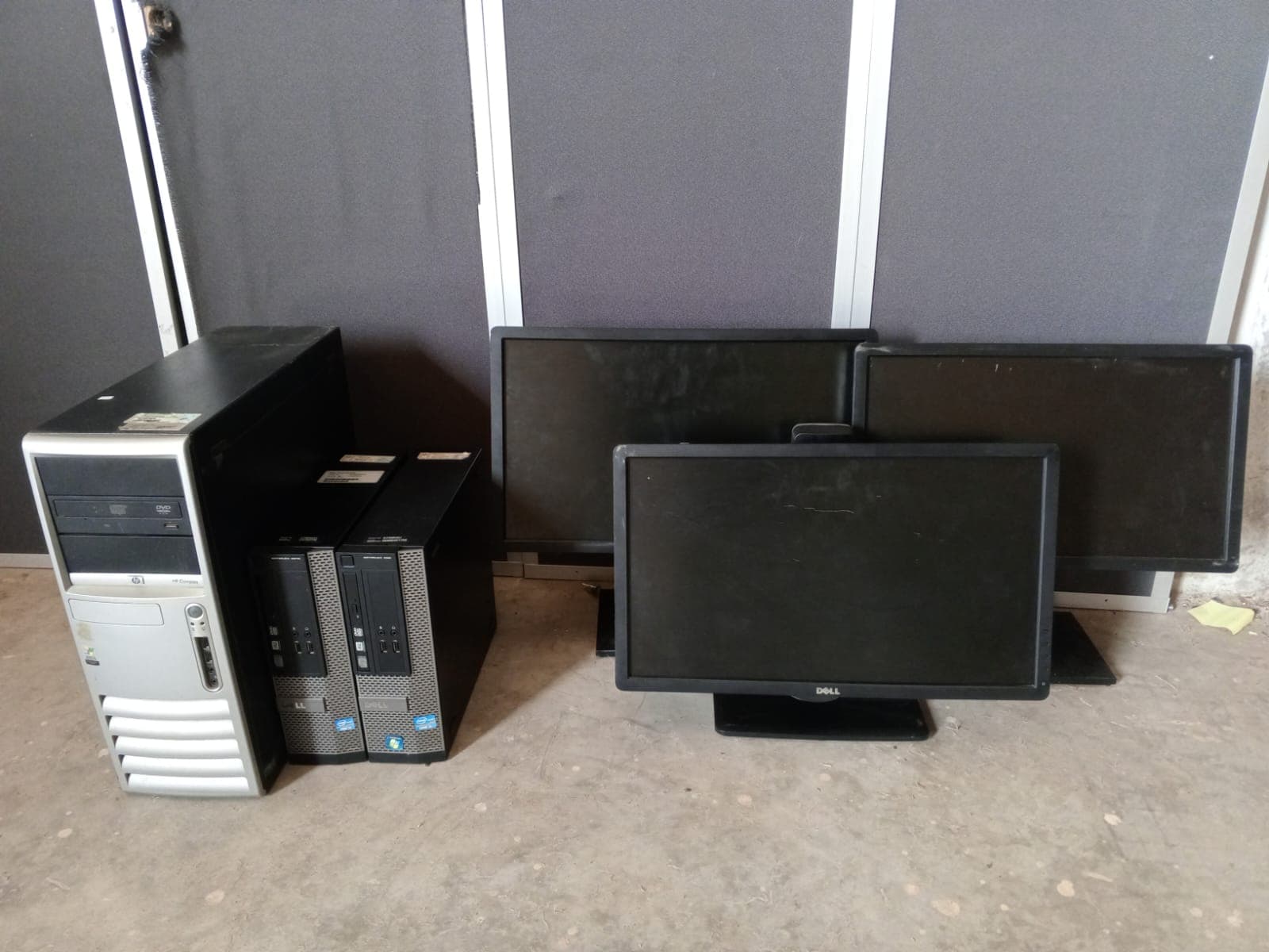 Computadores e Monitores Dell e HP