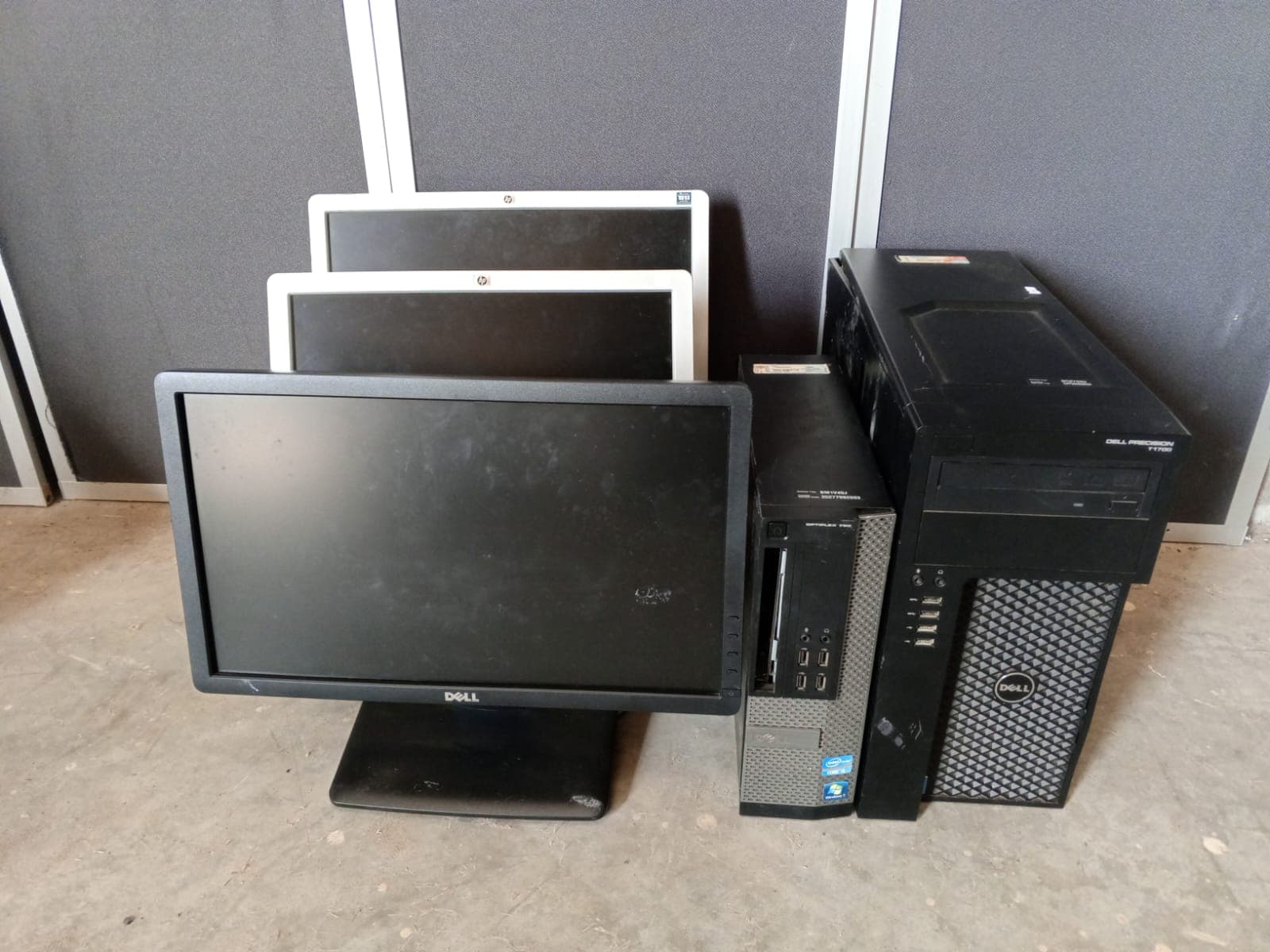 Computadores e Monitores Dell e HP