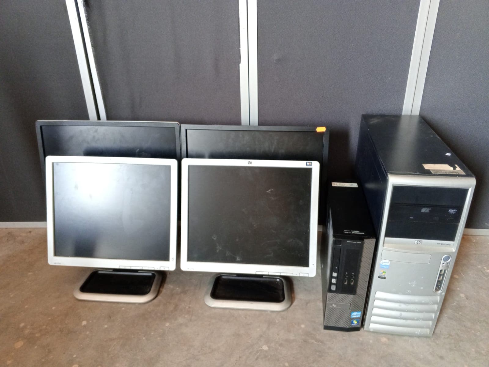 Computadores e Monitores Dell e HP