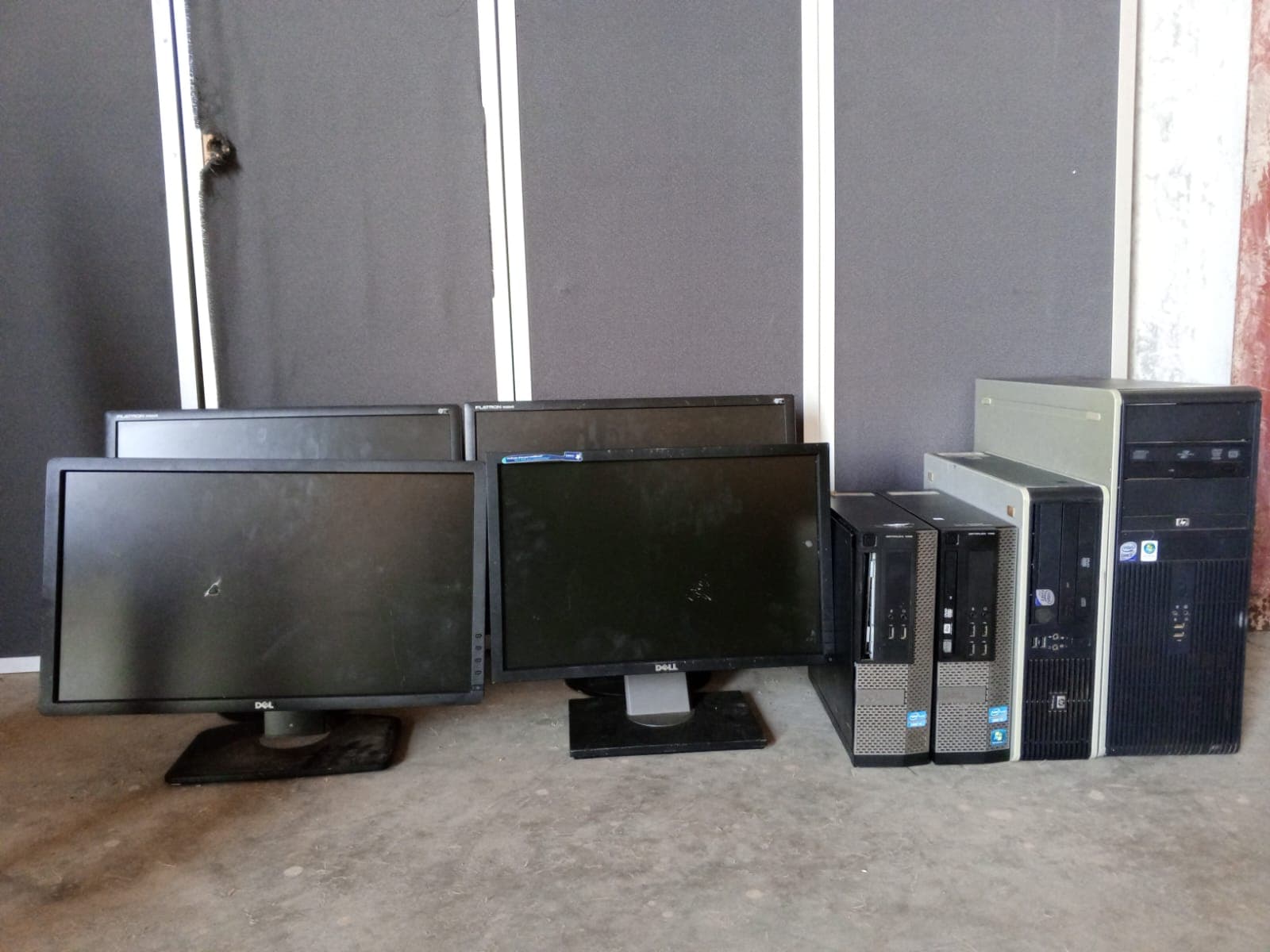 Computadores e Monitores Dell, HP e LG