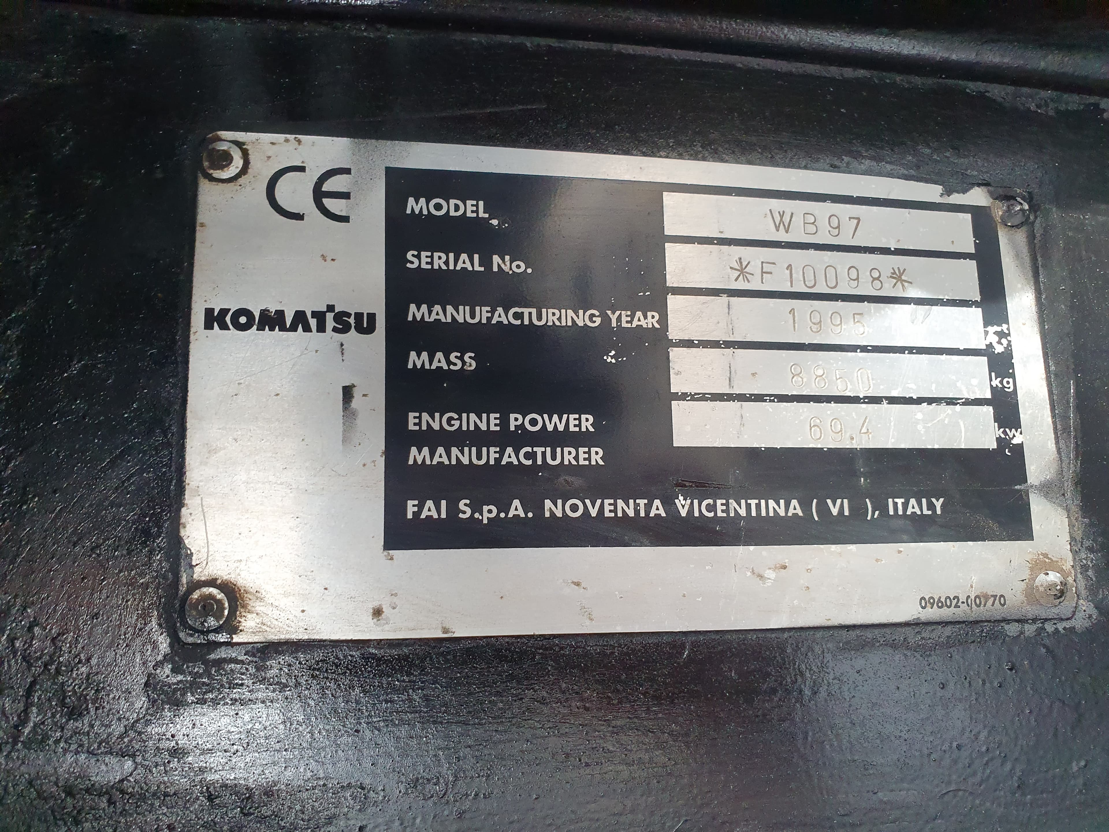 Retroescavadora Komatsu W97R — imagen 17