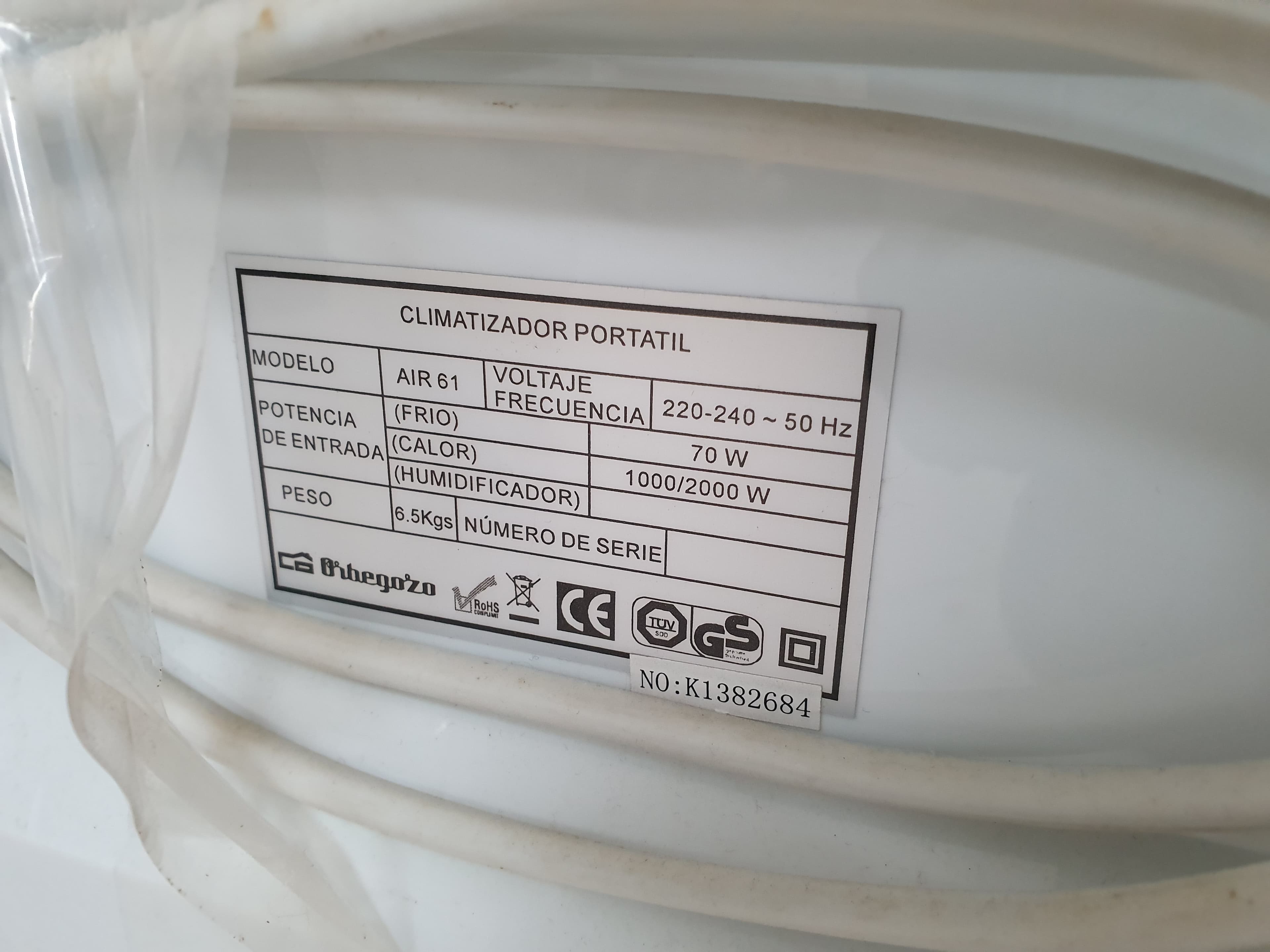 Climatizador Portátil Orbergozo — imagem 6
