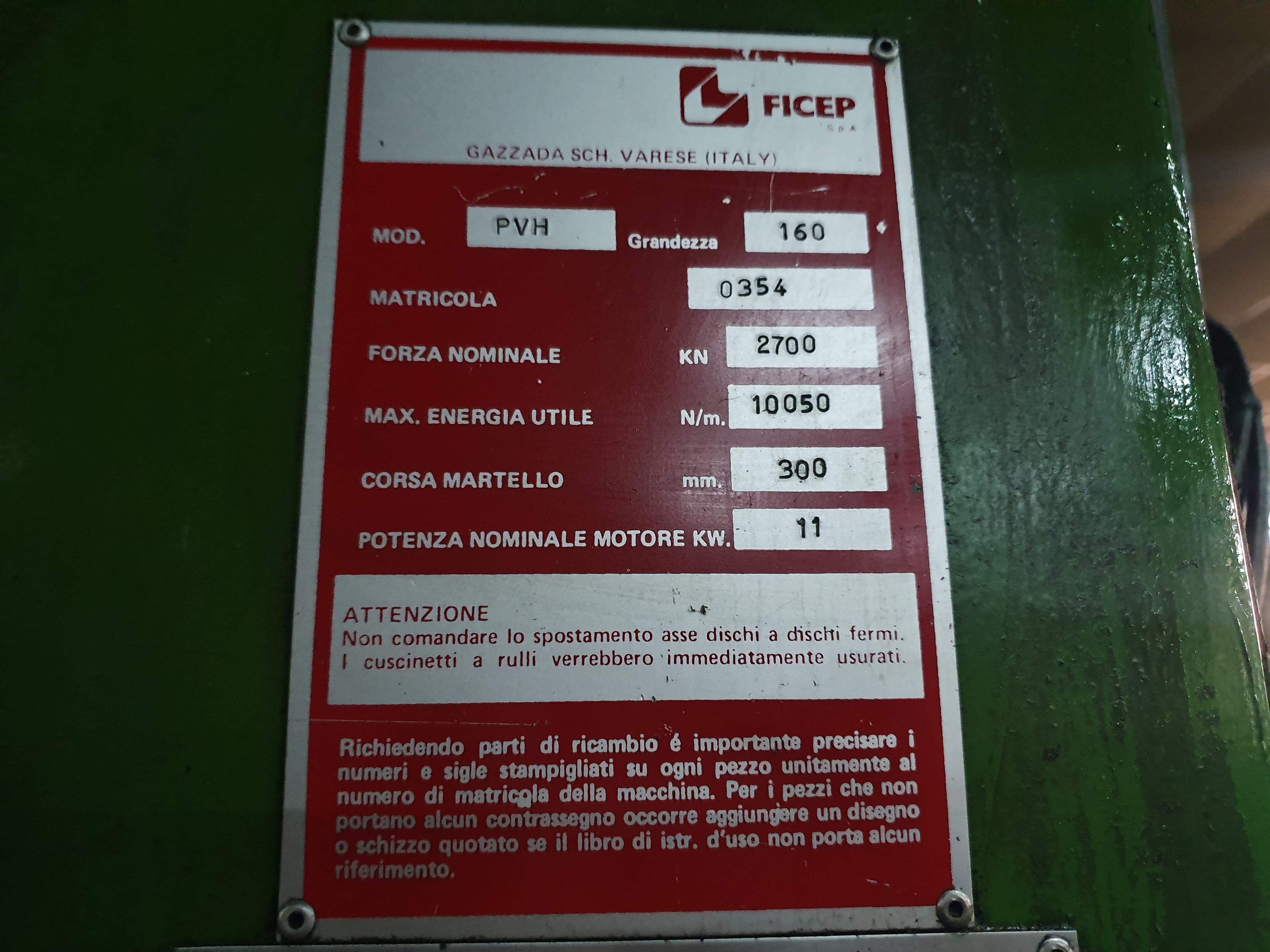 Ficep PVH Press · Maestri Oven — image 8