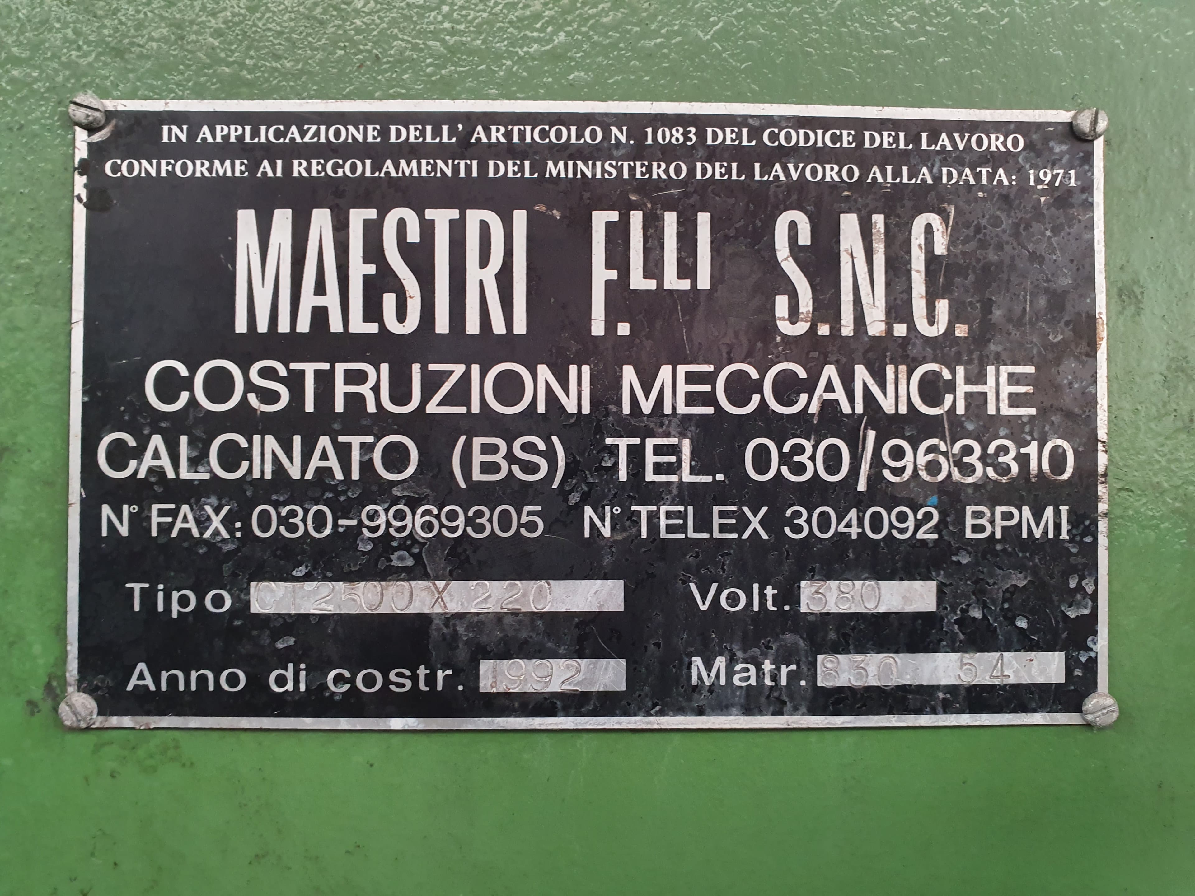 Prensa Ficep PVS · Horno Maestri — imagen 9