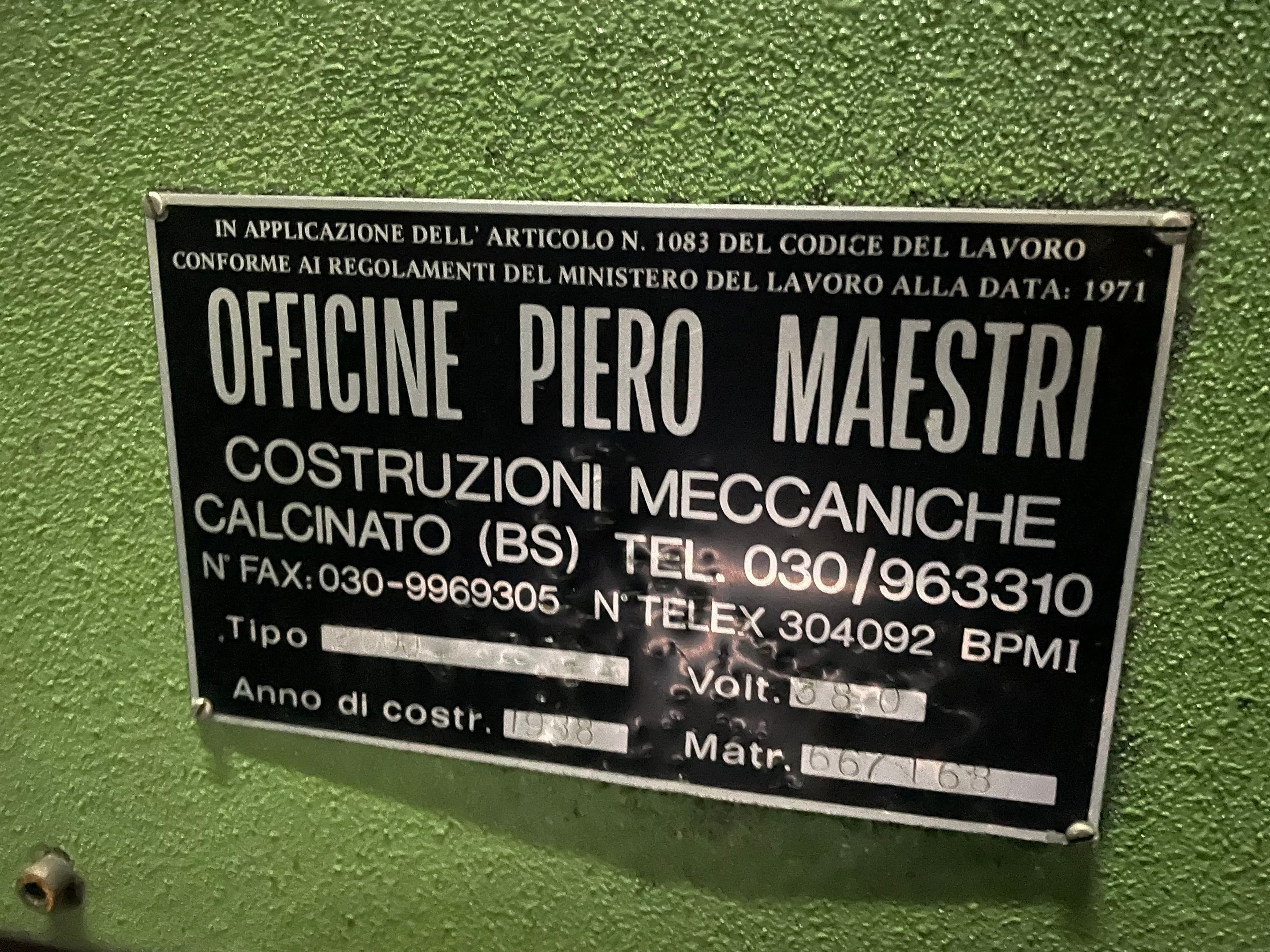 Prensa Ficep PVH · Forno Maestri 2000 — imagem 4